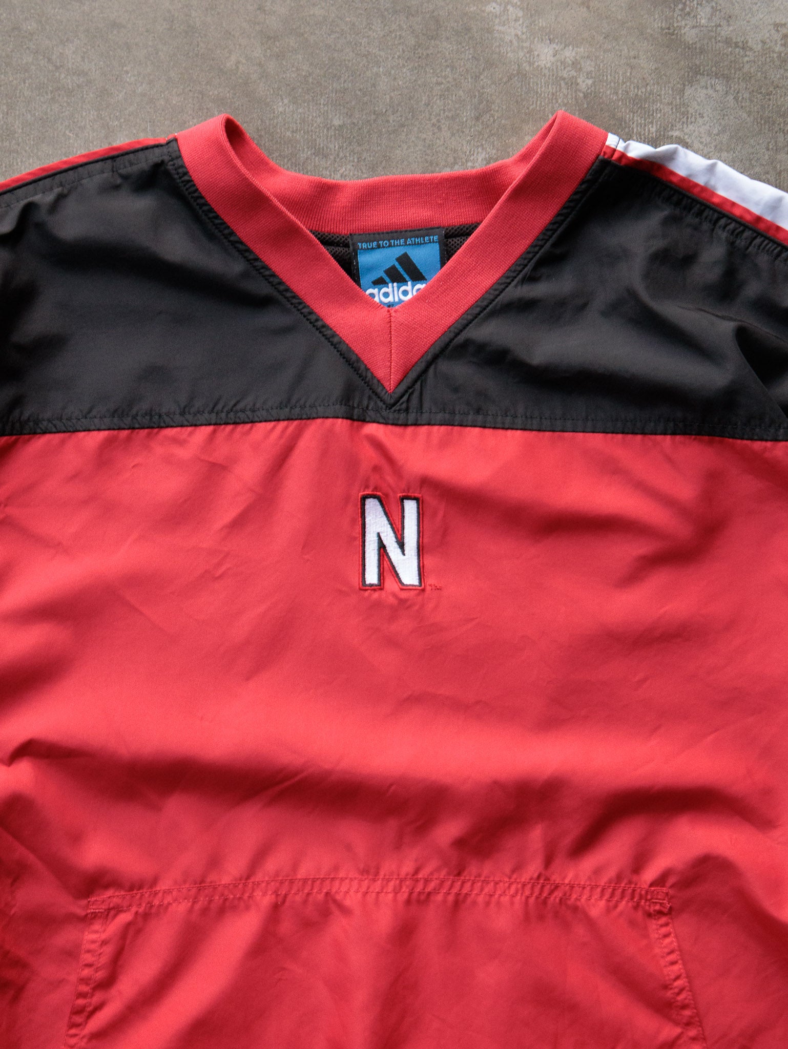 Vintage 2000s Red & Black Nebraska Huskers Pullover Jacket (XL)