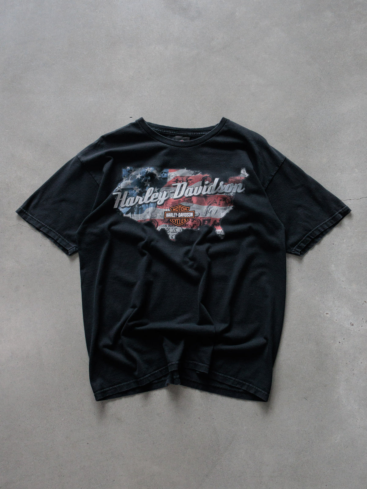 Vintage 00s Black Harley-Davidson Madison Wisconsin Tee (L)