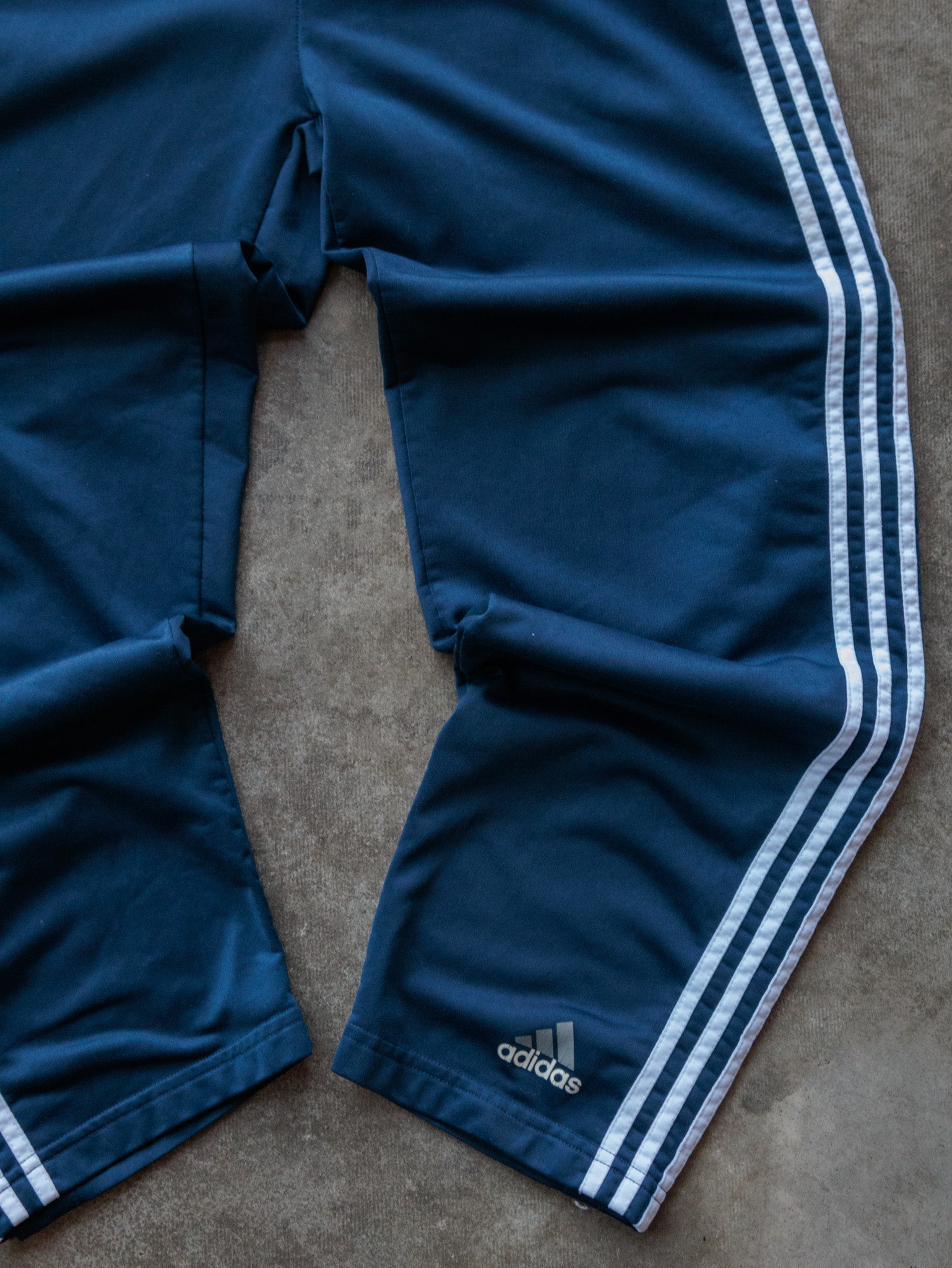 Vintage 90s Navy Adidas Track Pants (M)