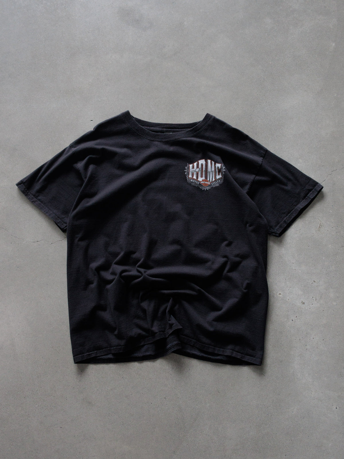 Vintage Black Harley-Davidson Branford Connecticut Tee (XL)