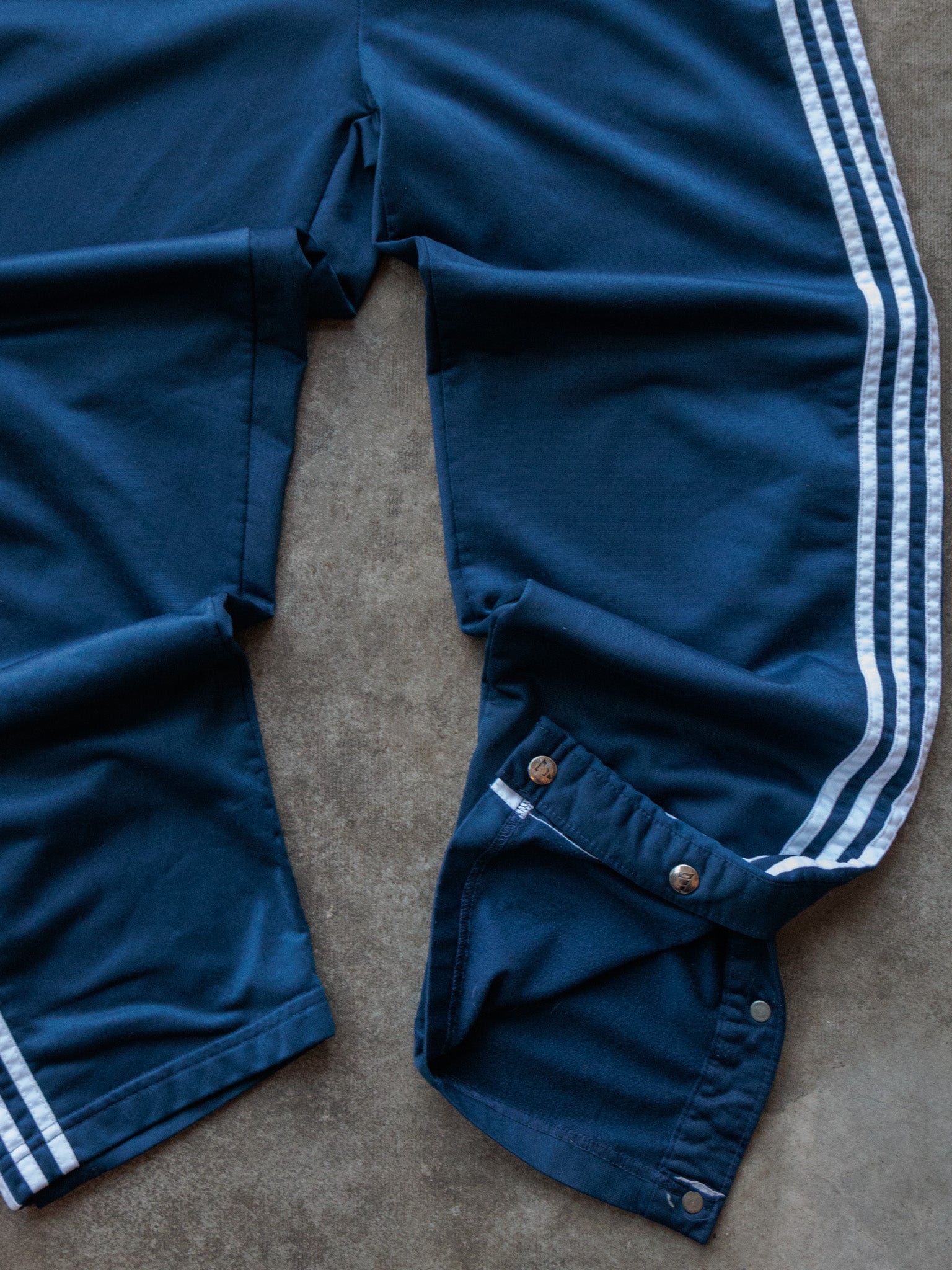 Vintage 90s Navy Adidas Track Pants (M)