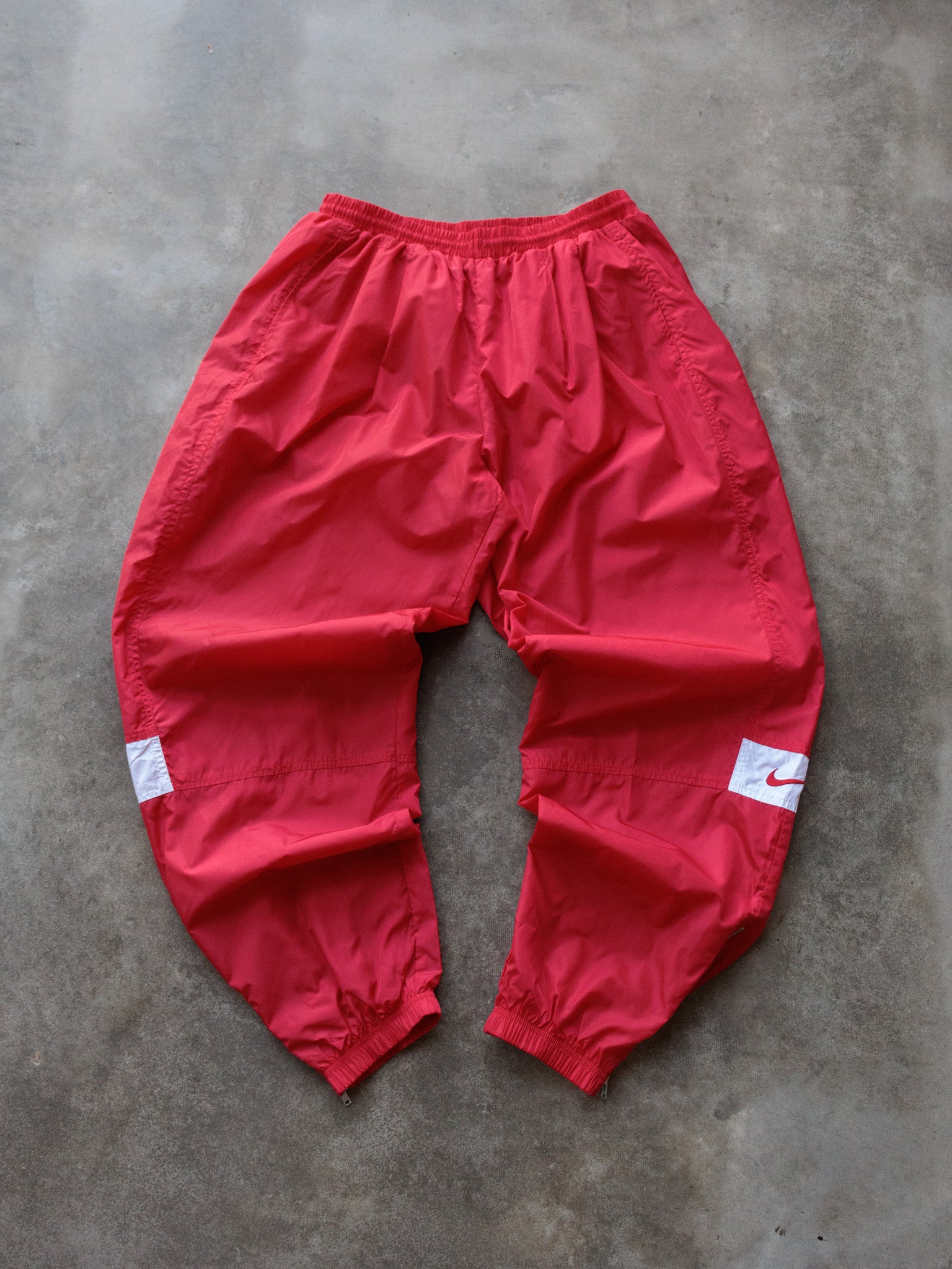 Vintage 90s Red Nike Track Pants (XL)