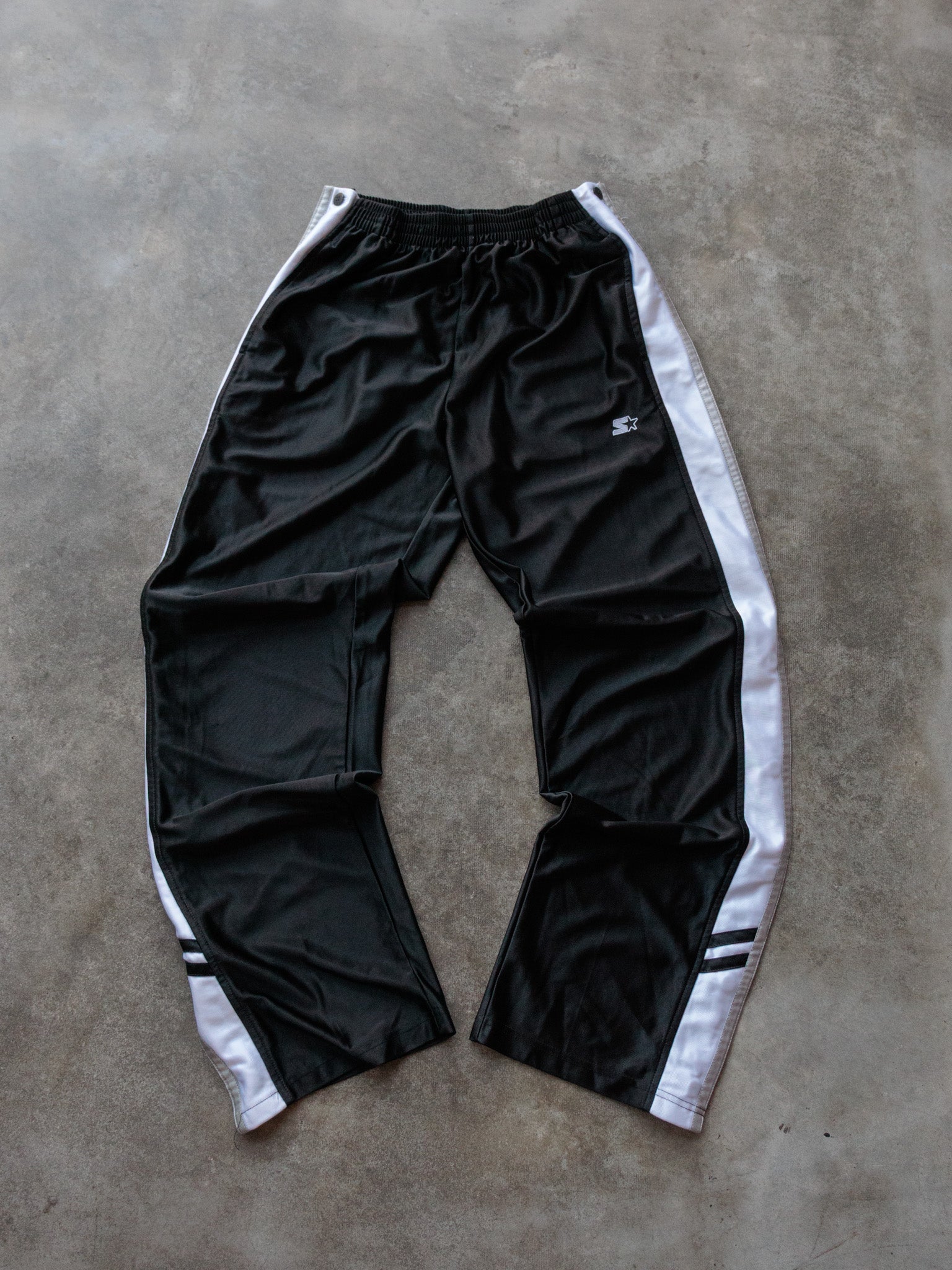Vintage 00s Black Starter Track Pants (S)
