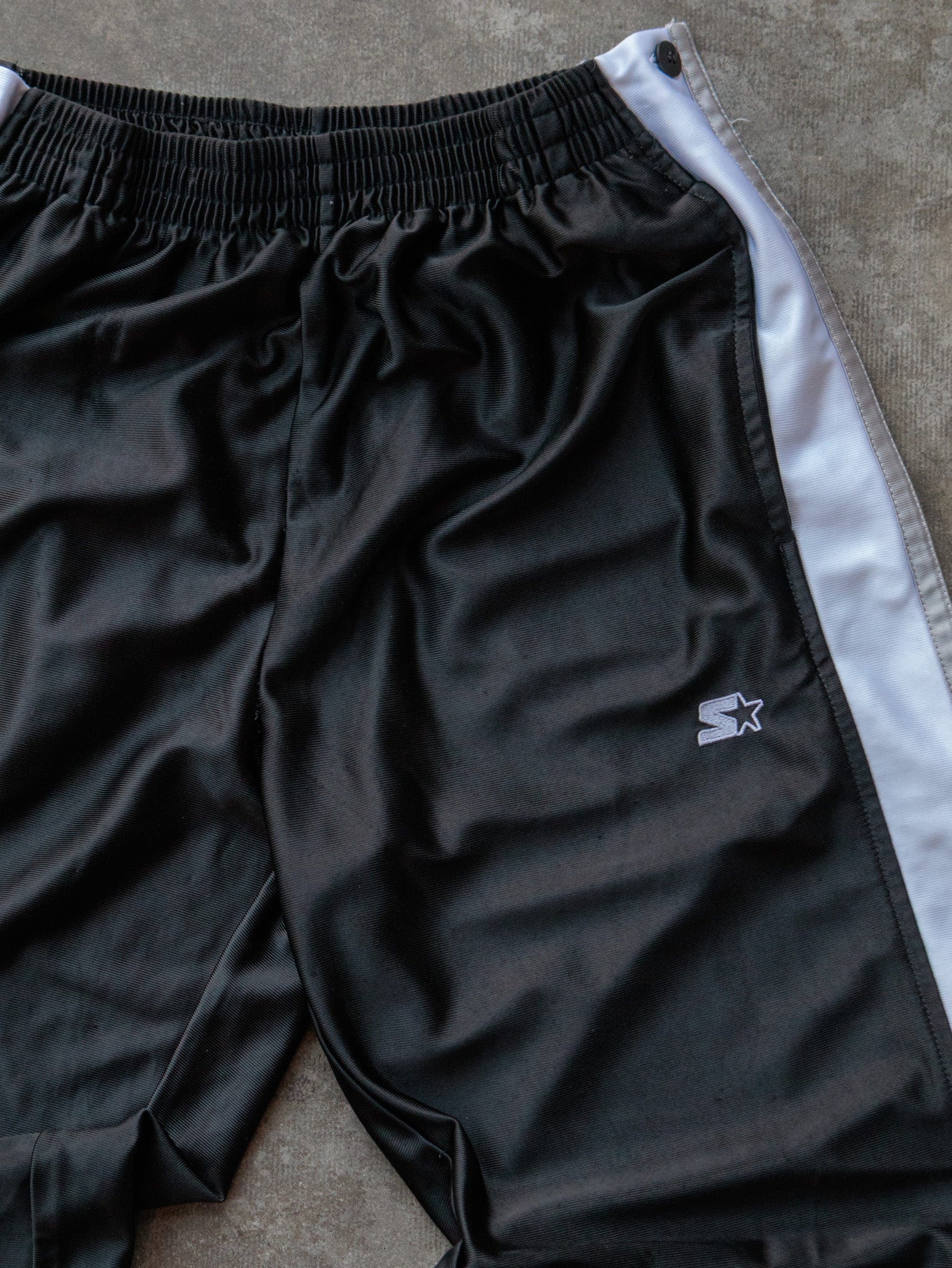Vintage 00s Black Starter Track Pants (S)