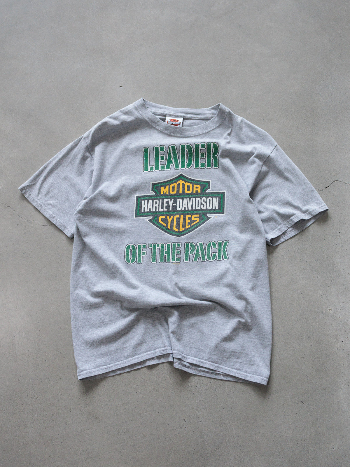 Vintage Grey Harley-Davidson Green Bay Wisconsin Tee (M)