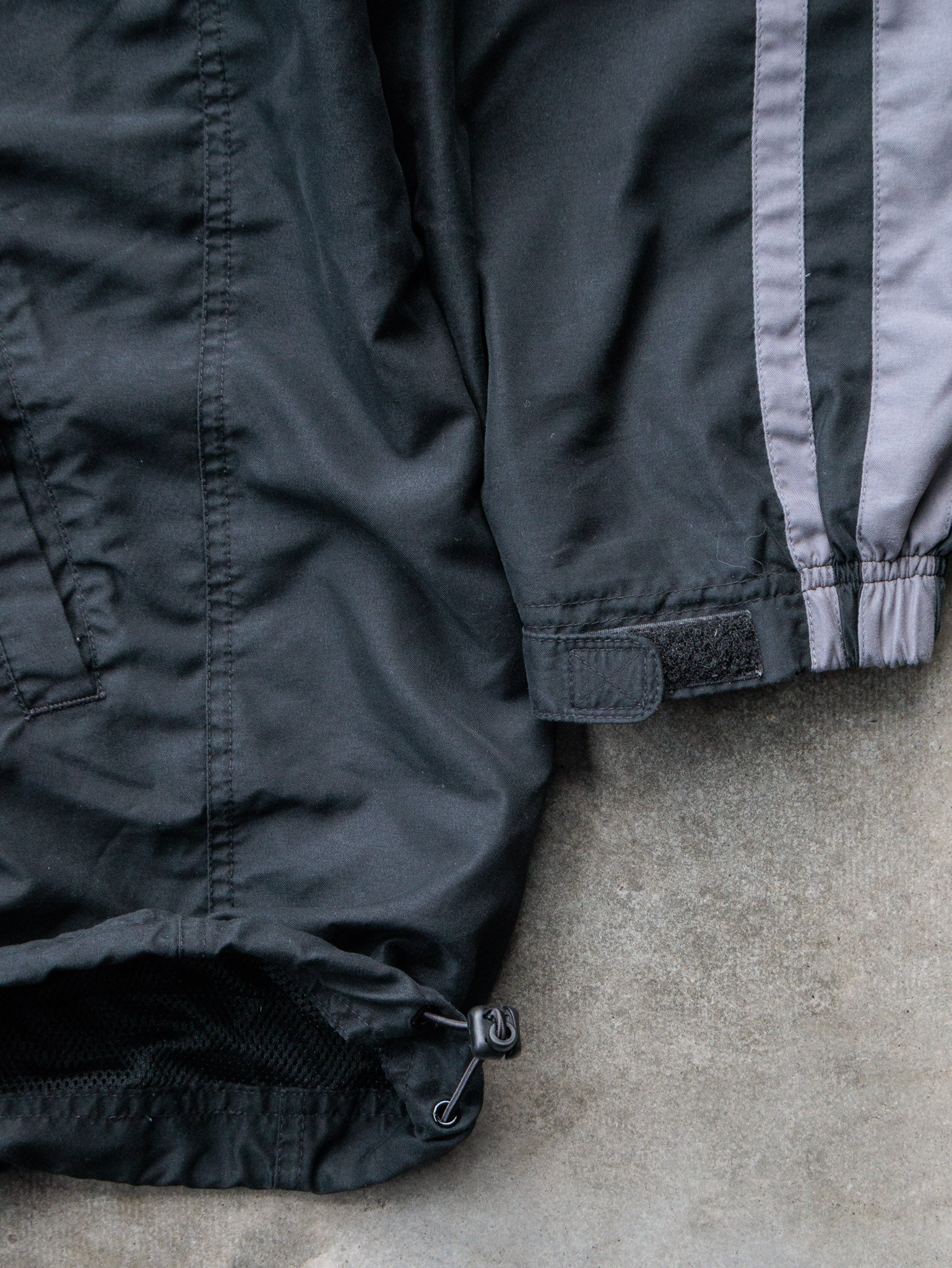 Vintage Black Nike Track Jacket (2XL)