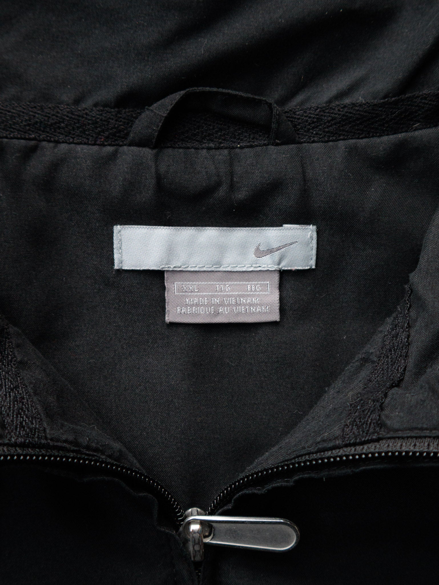 Vintage Black Nike Track Jacket (2XL)