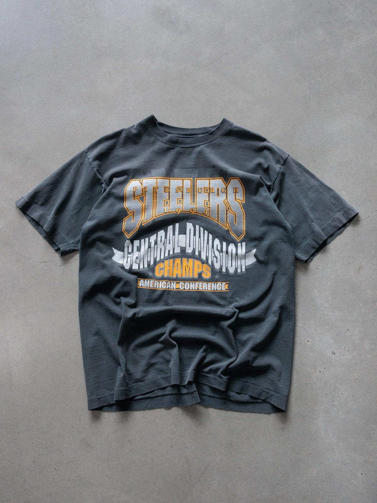 Vintage 1994 Grey Pittsburgh Steelers Tee (XL)