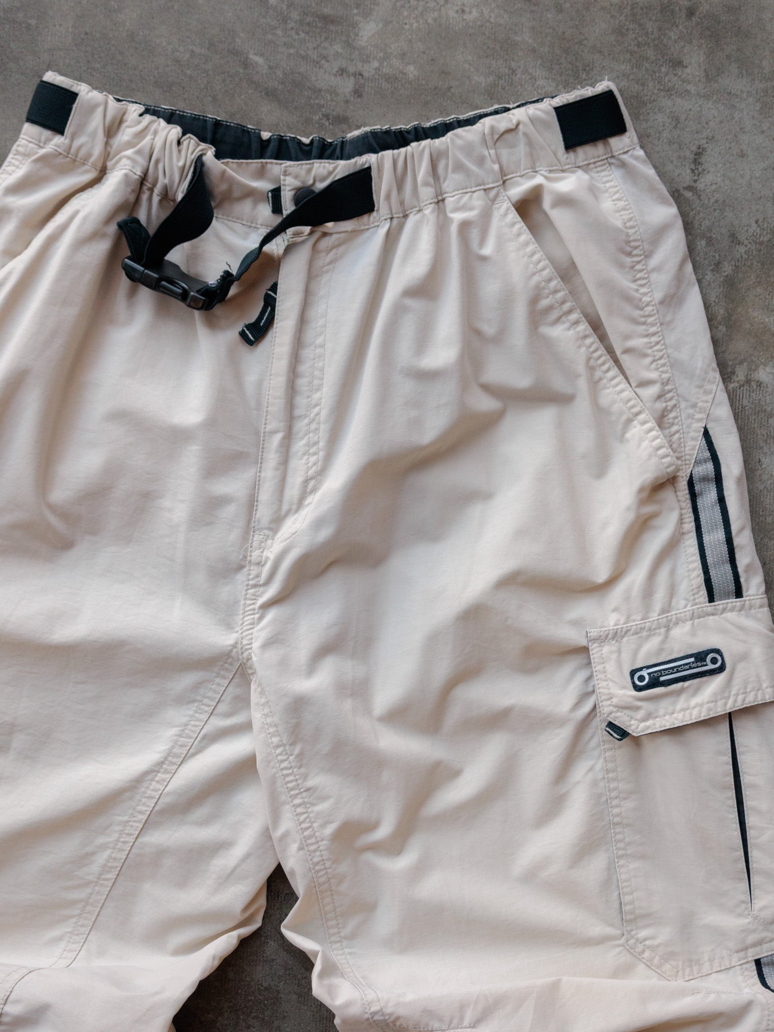 Vintage Beige Cargo Track Pants (M)