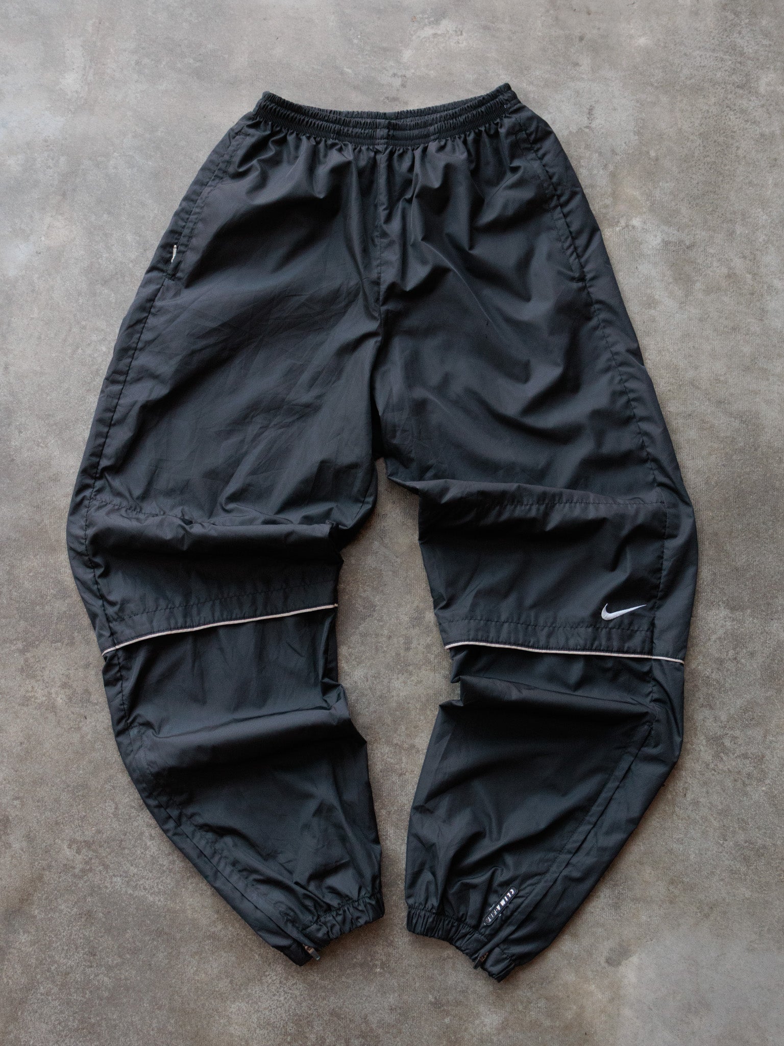 Vintage 00s Black Nike Track Pants (Women's M)