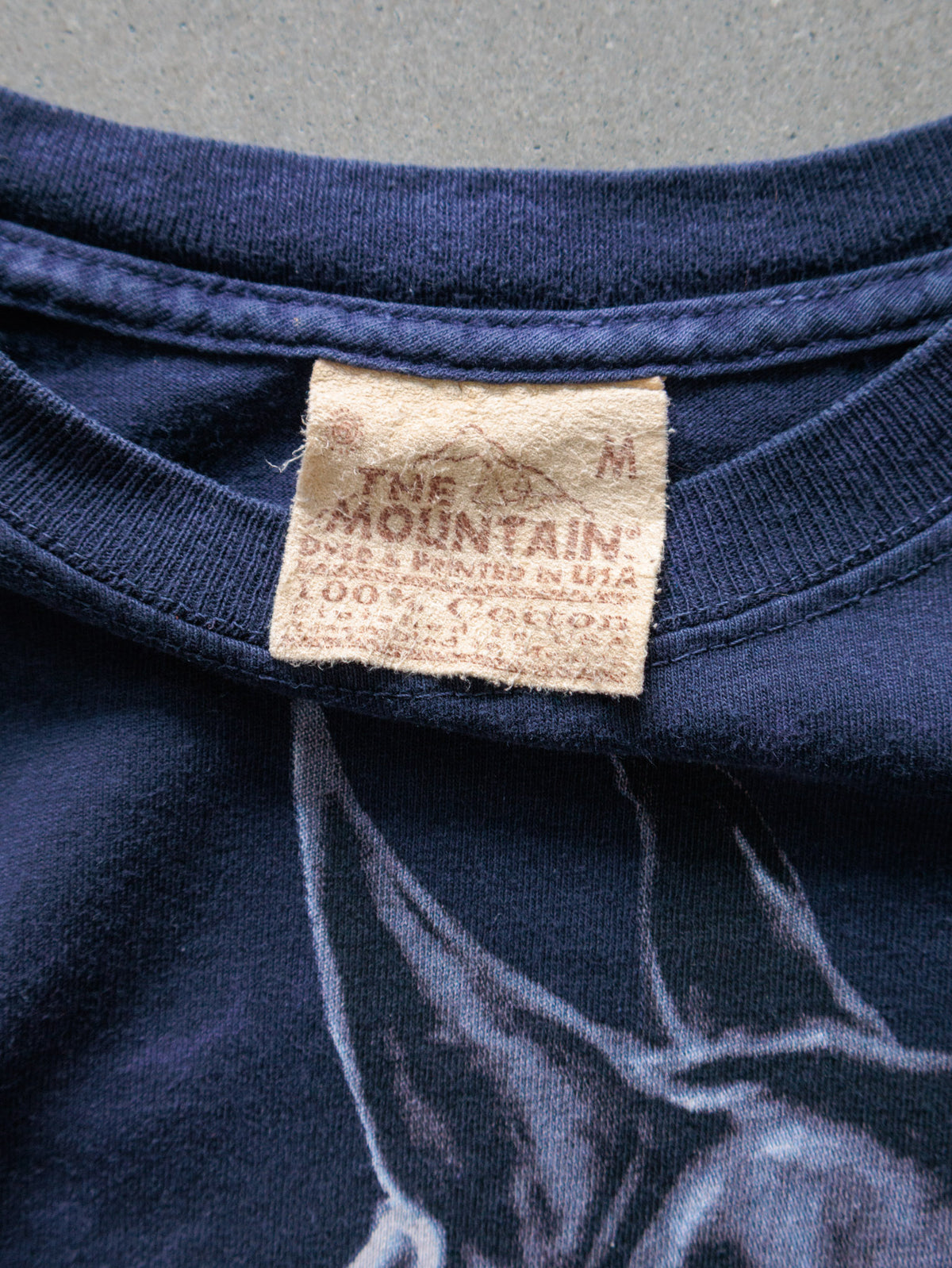 Vintage 90s Navy Tie-Dye The Mountain Horse Tee (M)