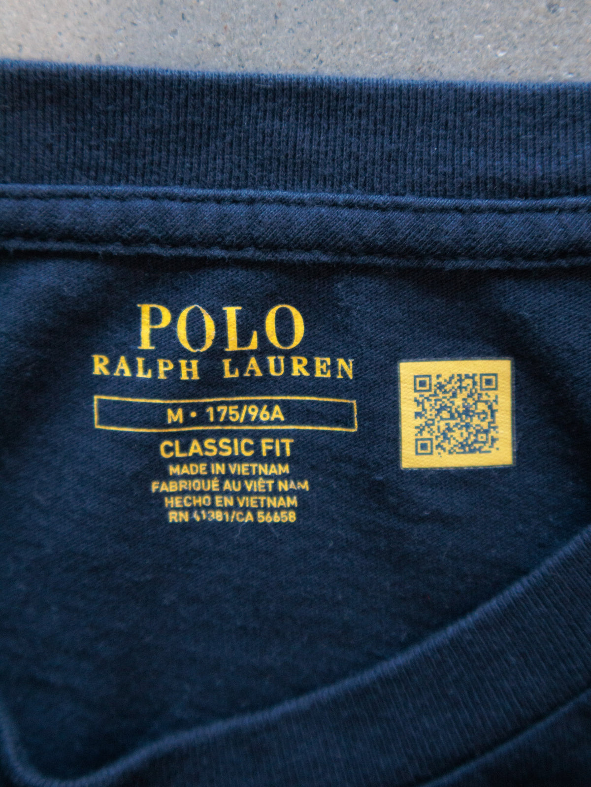 Navy Polo Ralph Lauren Tee (M)