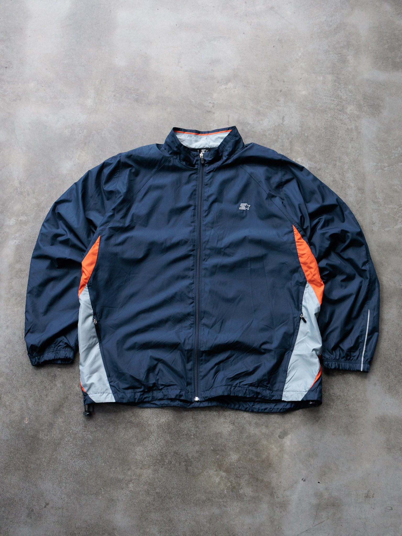 Vintage 00s Navy Starter Jacket (XL)