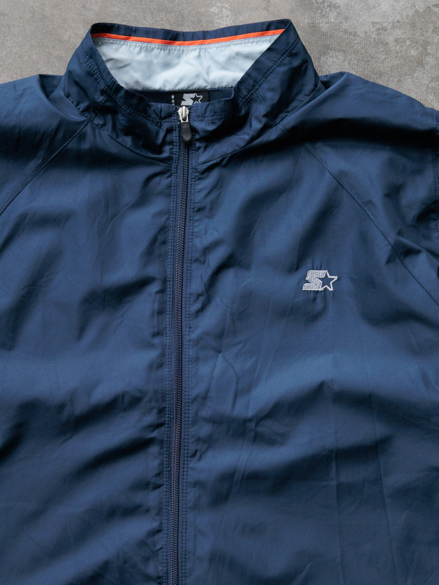 Vintage 00s Navy Starter Jacket (XL)