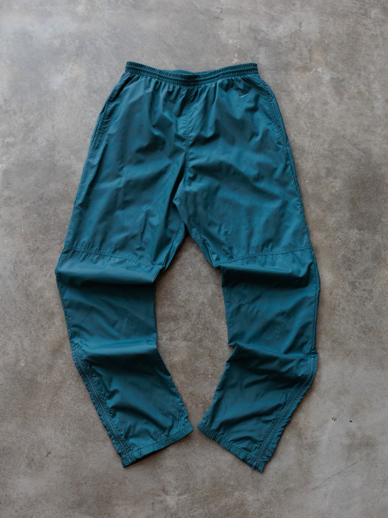 Vintage 90s Teal Nike Track Pants (M)