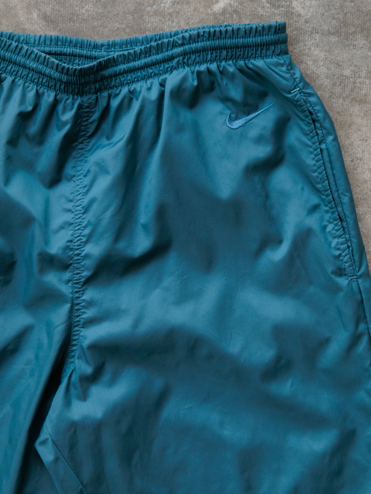 Vintage 90s Teal Nike Track Pants (M)