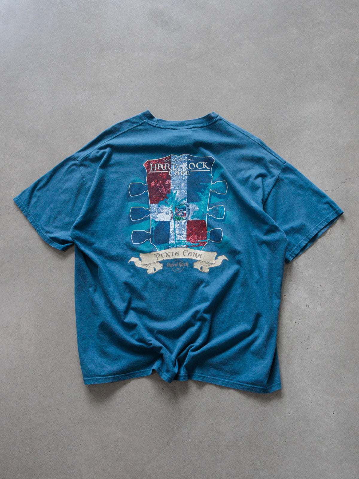 Vintage 00s Blue Hard Rock Cafe Punta Cana Tee (2XL)
