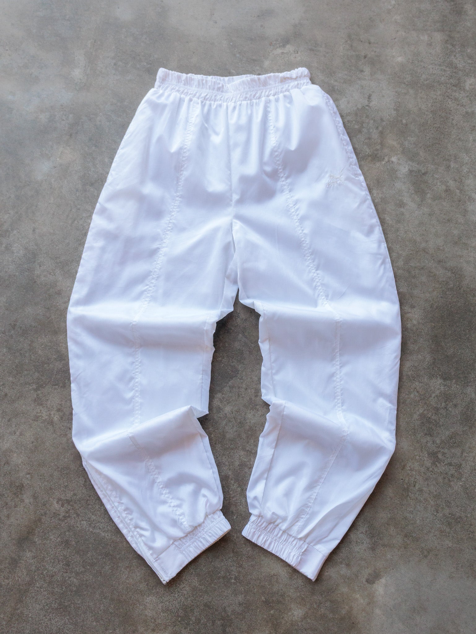 Vintage 90s White Puma Track Pants (M)