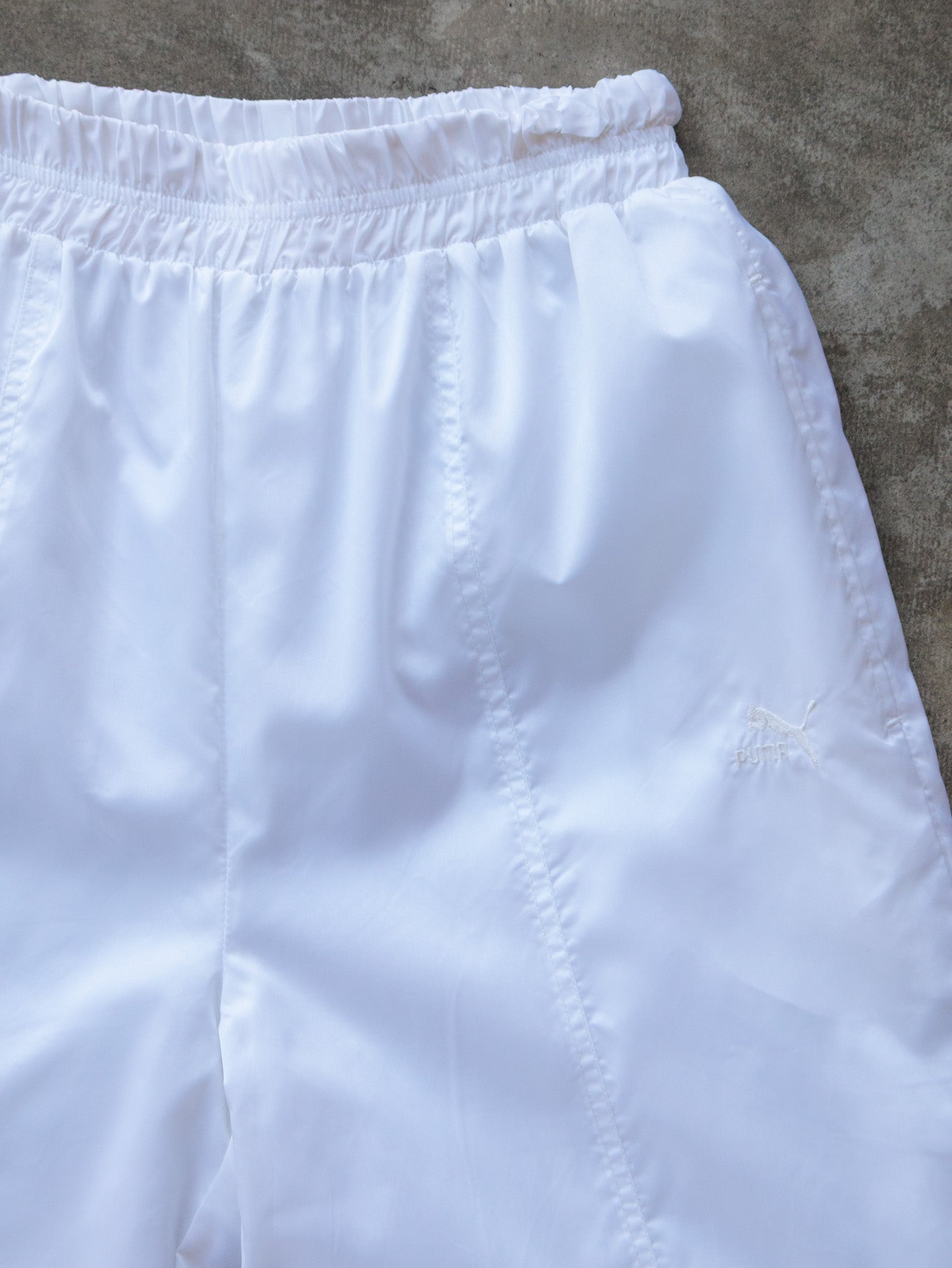 Vintage 90s White Puma Track Pants (M)