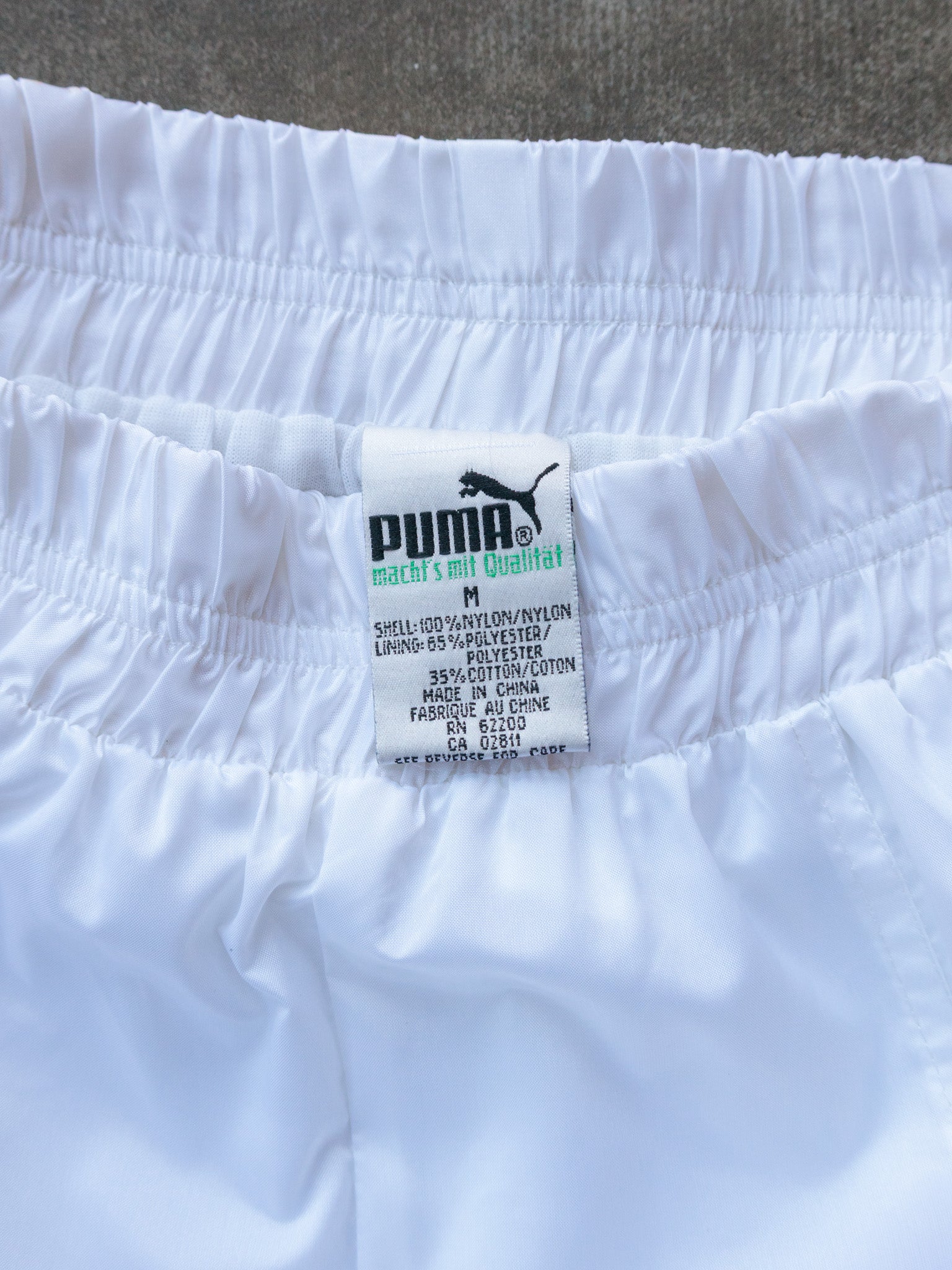 Vintage 90s White Puma Track Pants (M)
