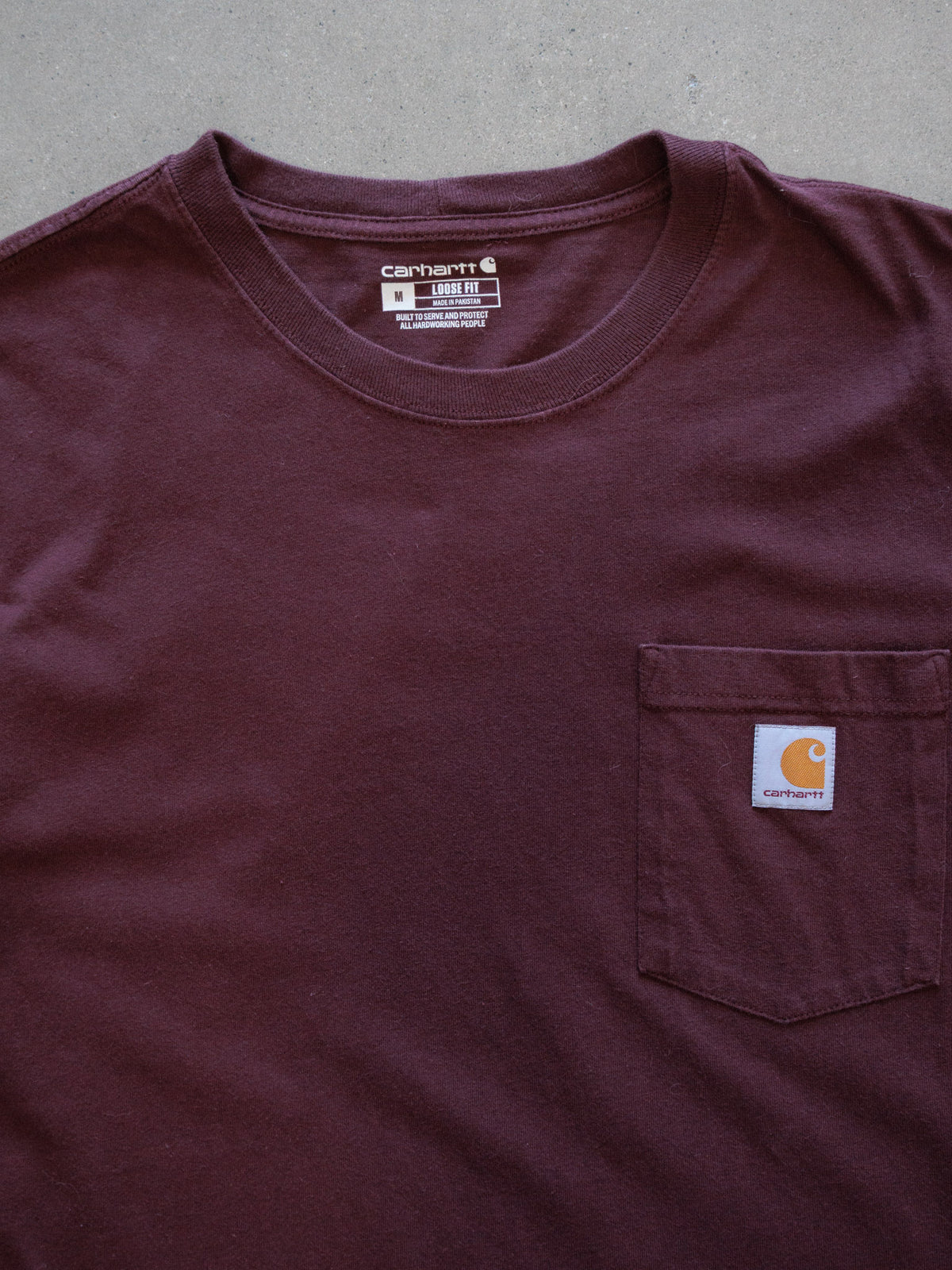 Vintage Red Carhartt Pocket Tee (M)