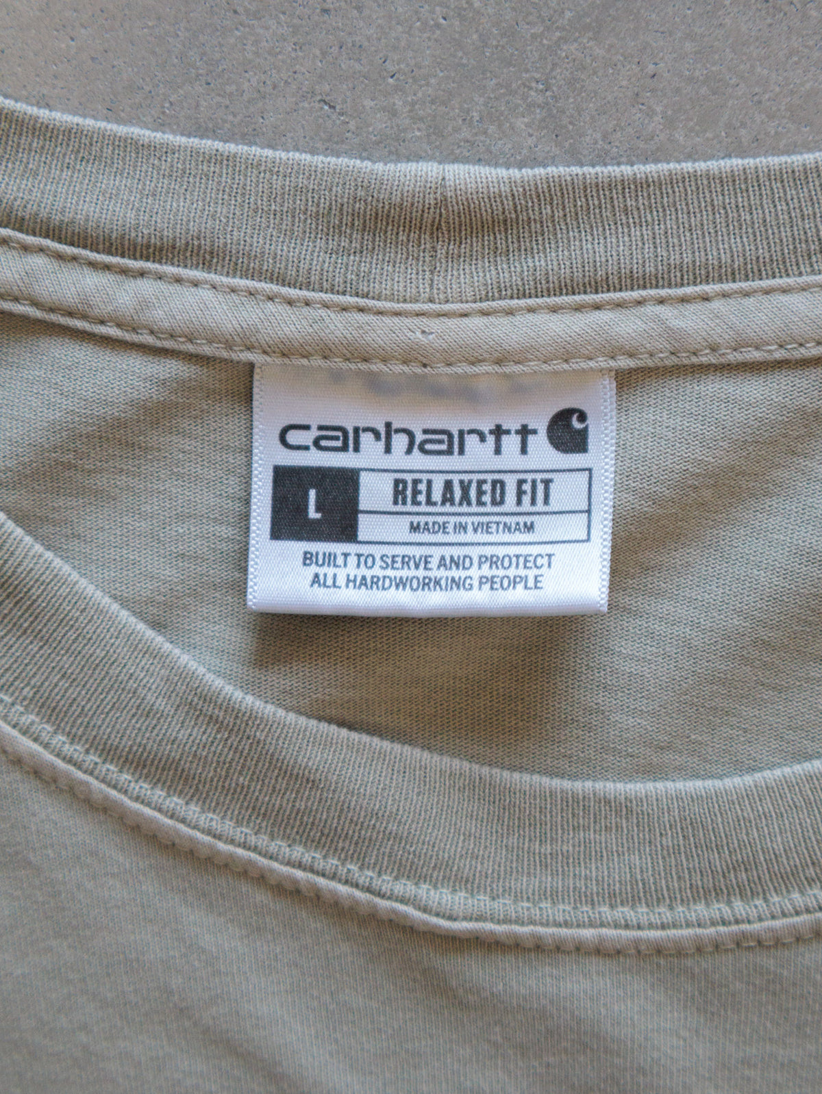 Vintage Green Carhartt Pocket Tee (L)