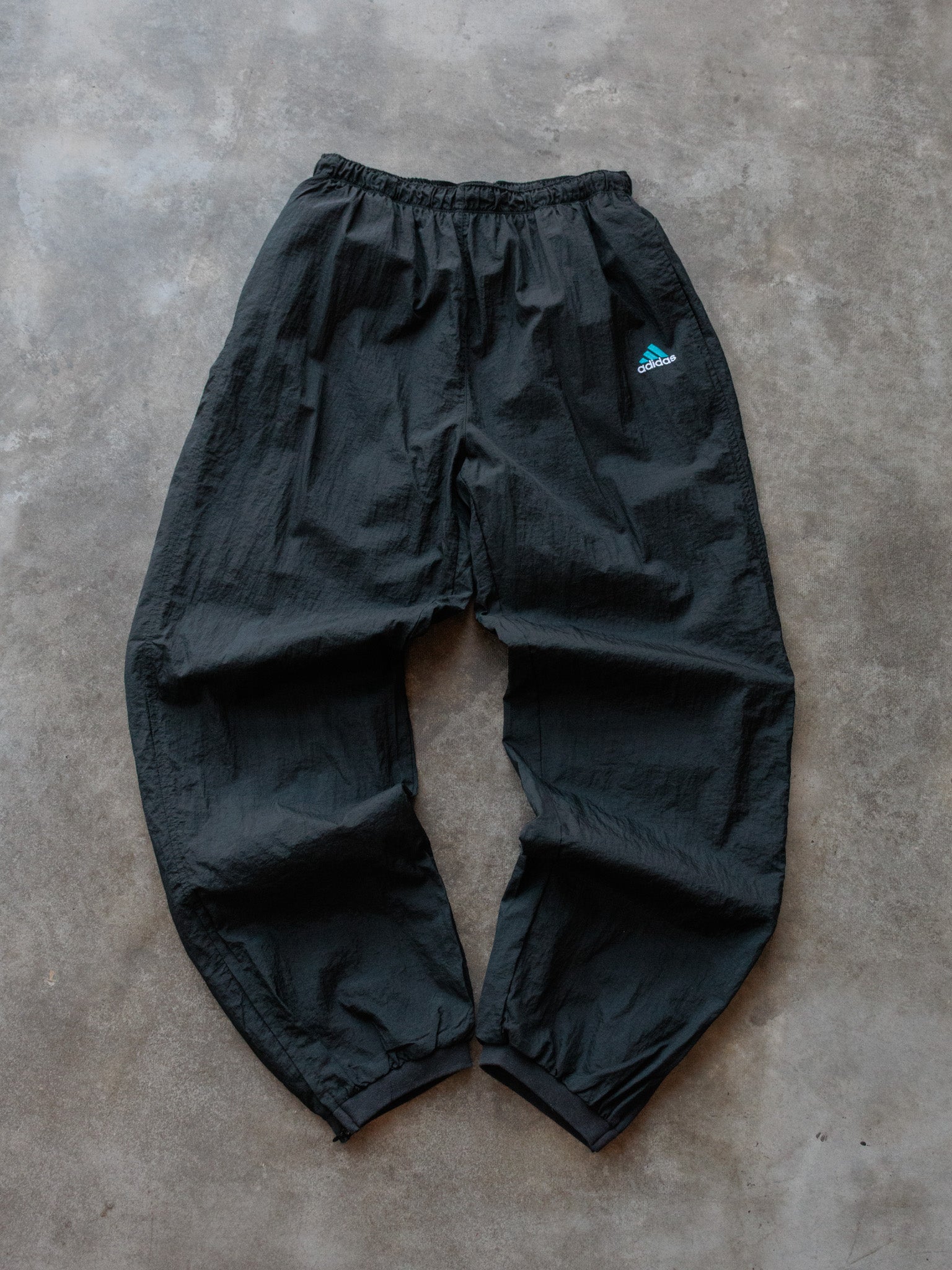 Vintage 90s Black Adidas Track Pants (XL)