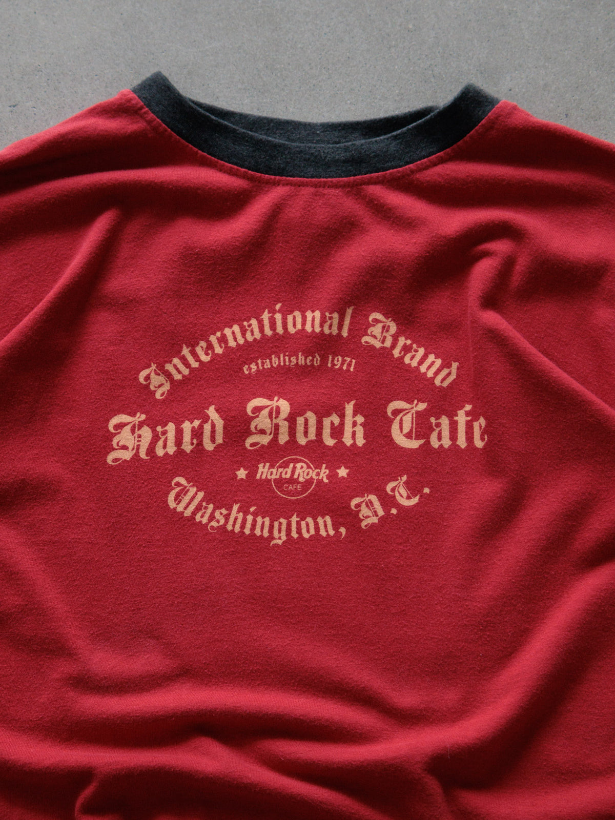 Vintage Red Hard Rock Cafe Washington D.C. Ringer Tee (-)