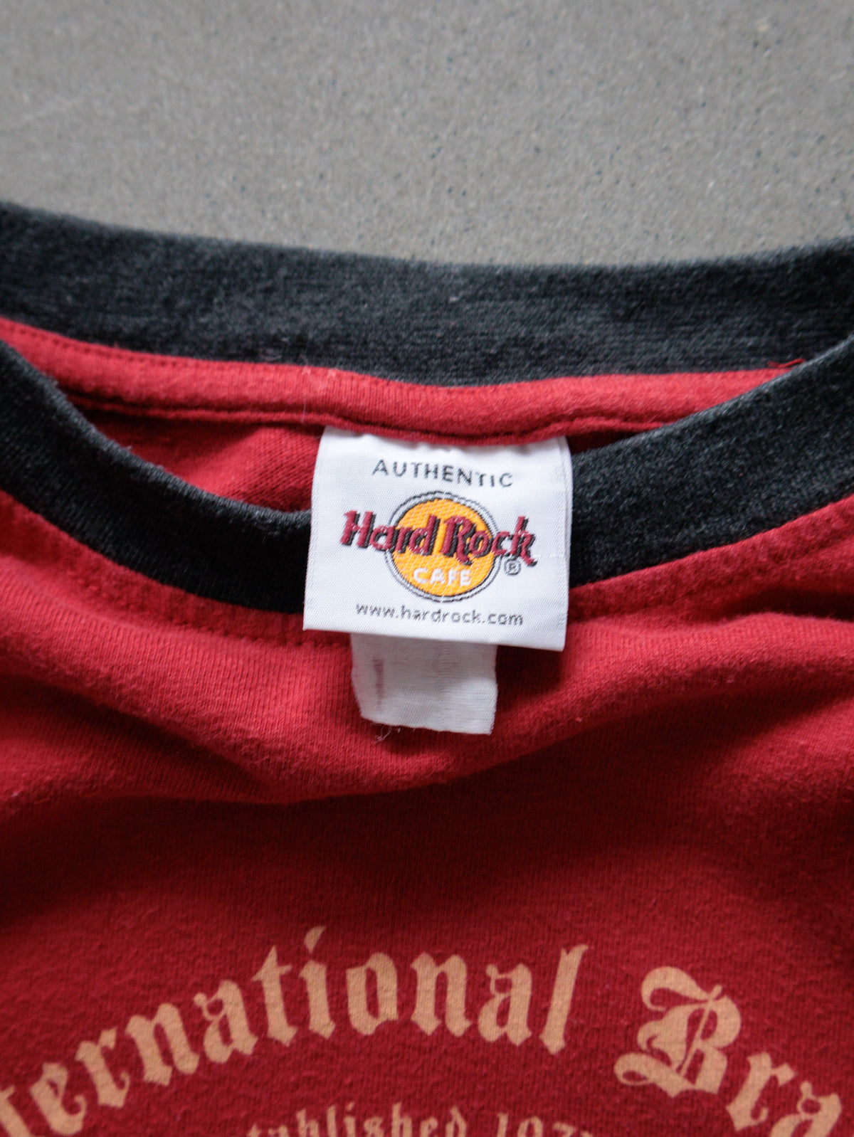 Vintage Red Hard Rock Cafe Washington D.C. Ringer Tee (-)