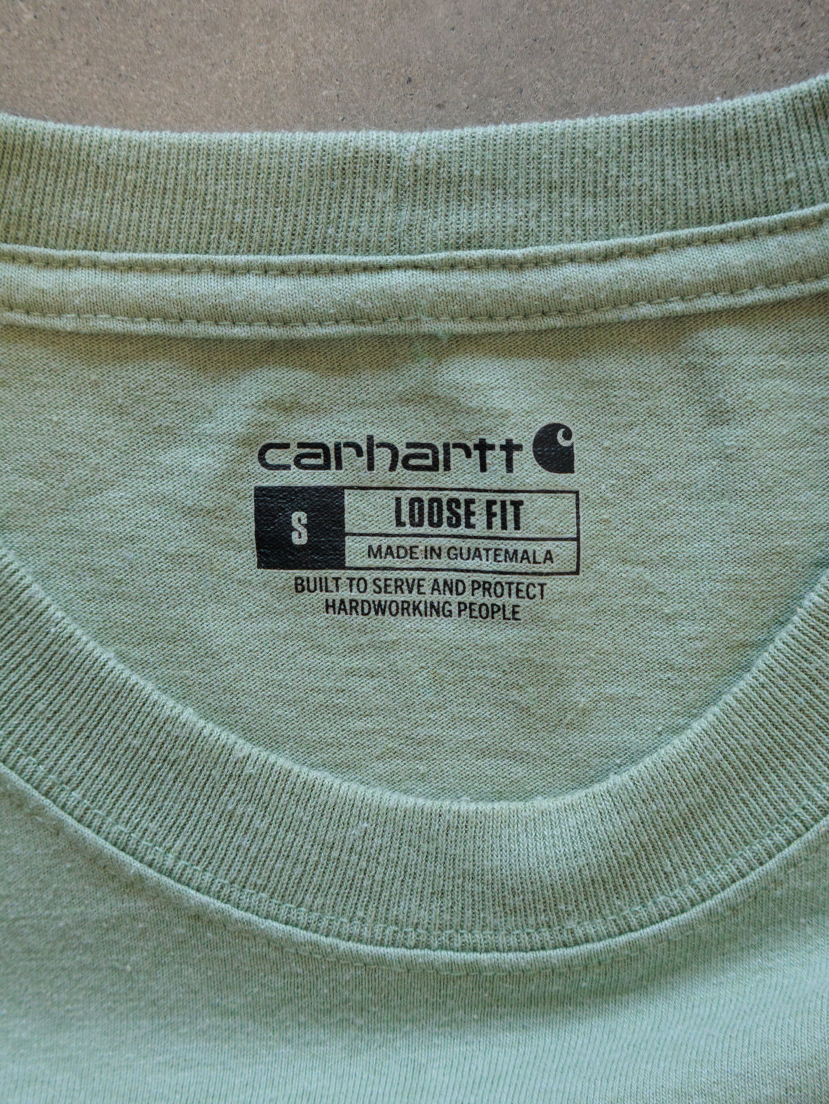 Vintage Green Carhartt Pocket Tee (S)