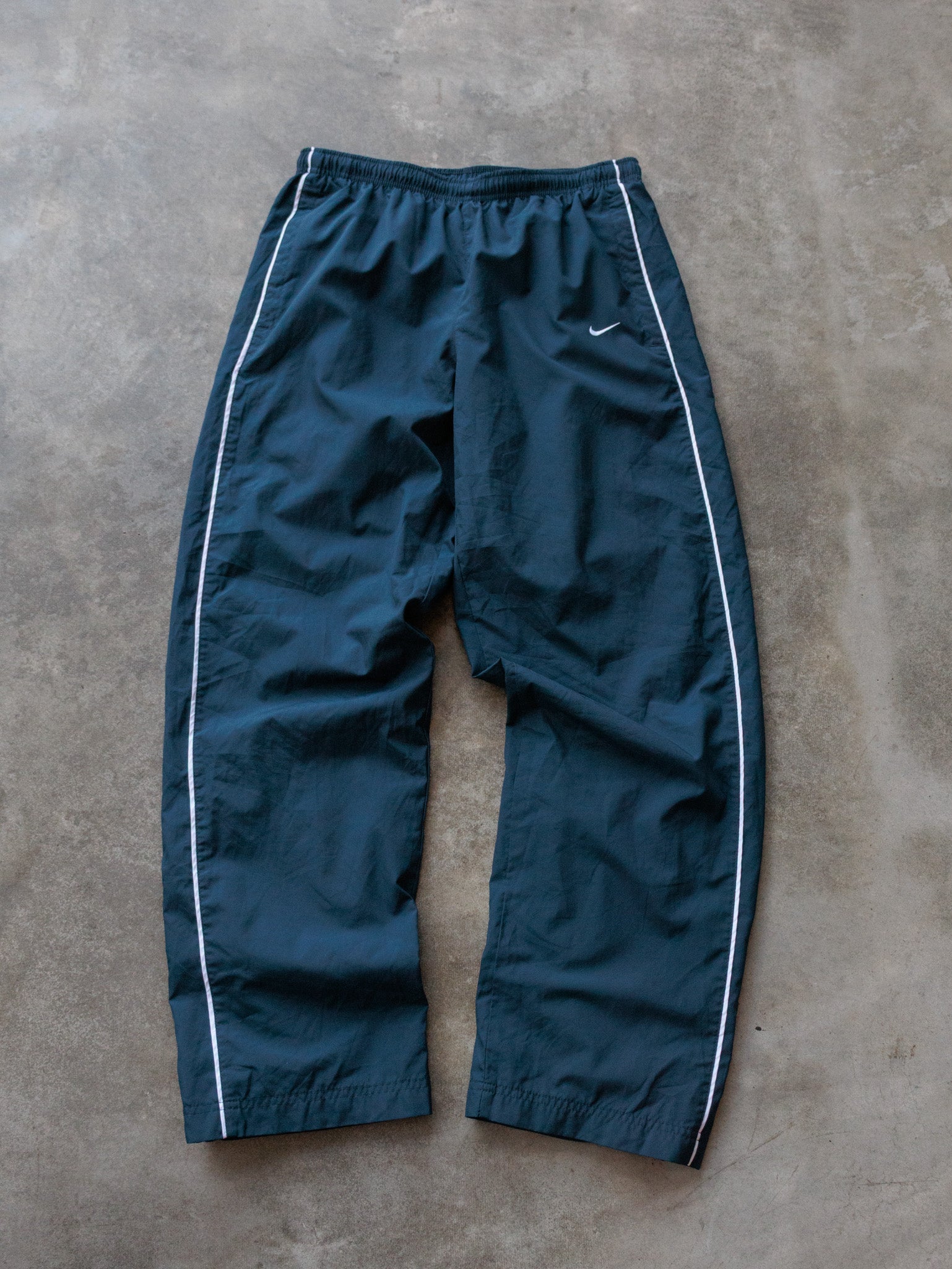 Vintage 00s Navy Nike Track Pants (M)