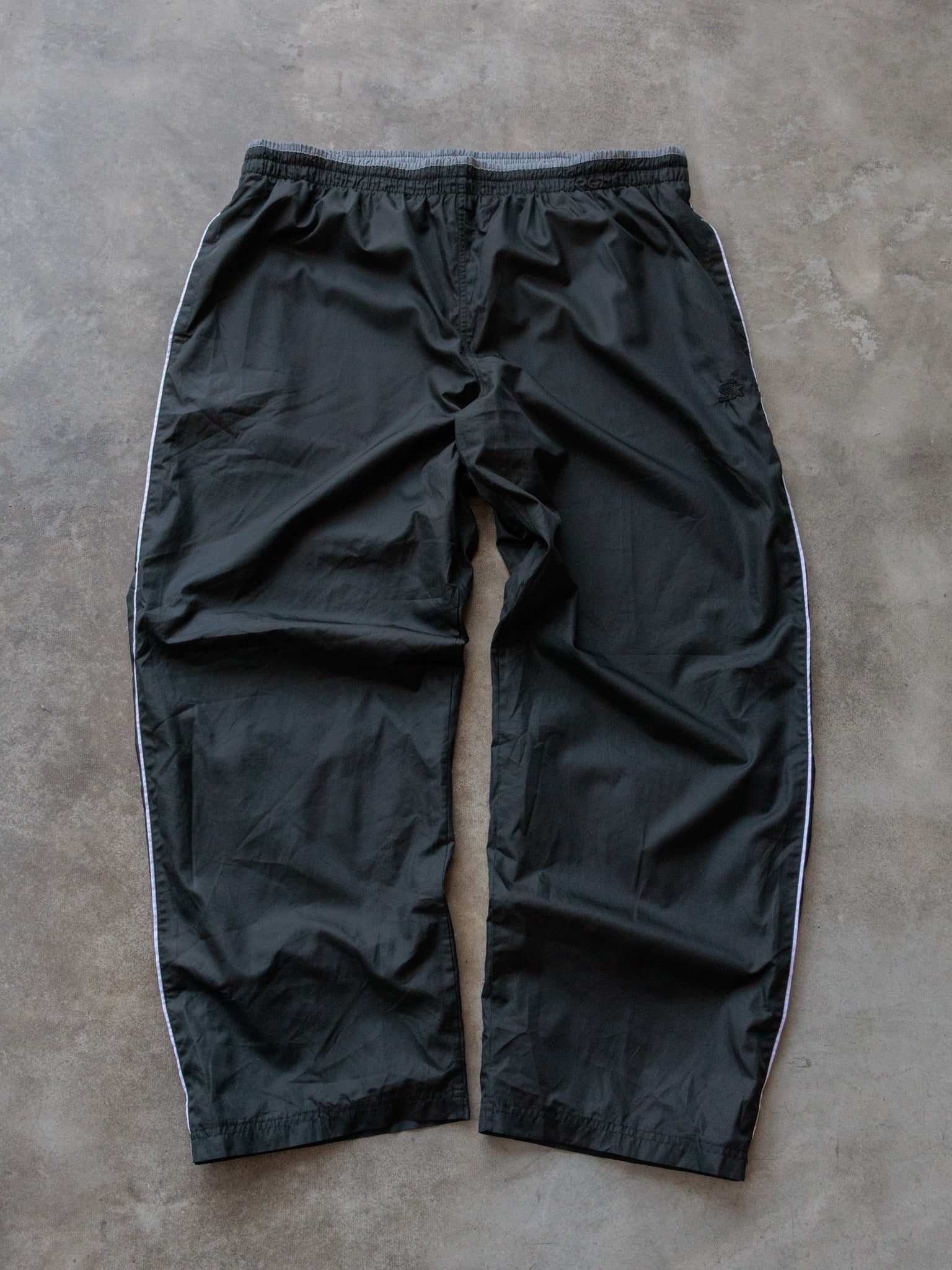 Vintage 00s Black Starter Track Pants (XL)