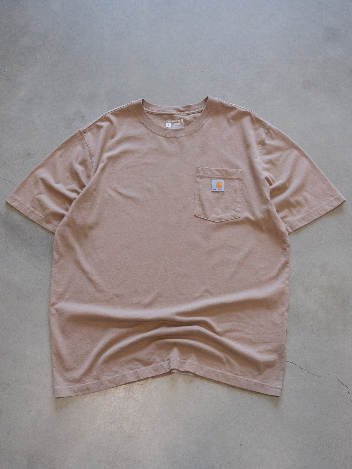 Vintage Pink Carhartt Pocket Tee (L)