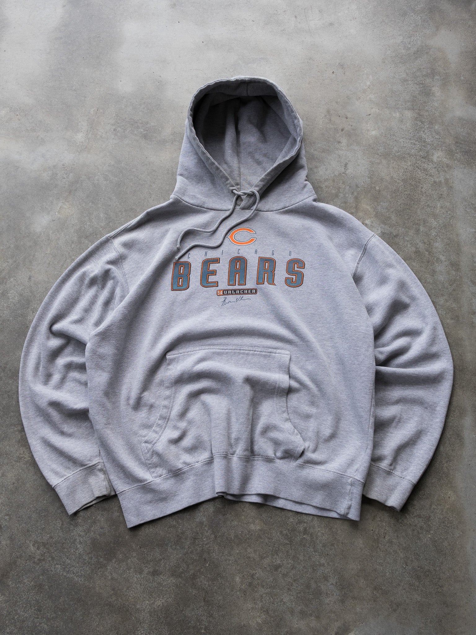 Vintage Grey Chicago Bears Hoodie (L)