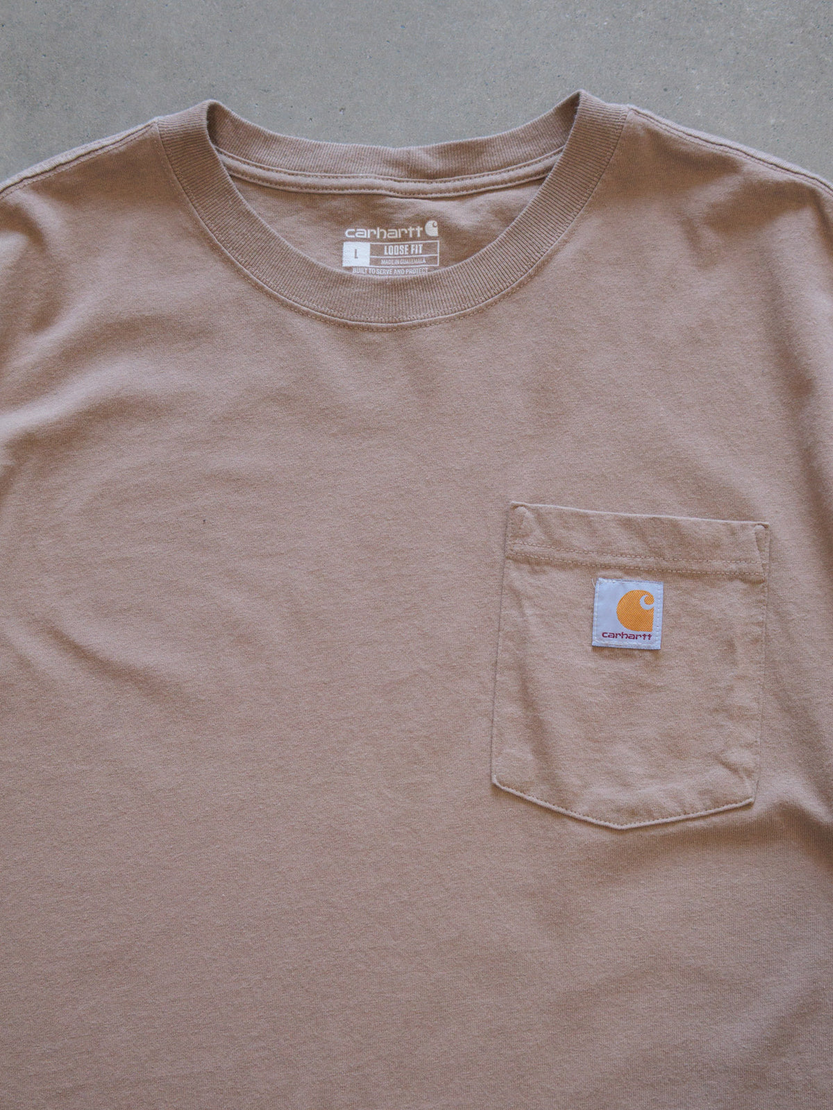 Vintage Pink Carhartt Pocket Tee (L)
