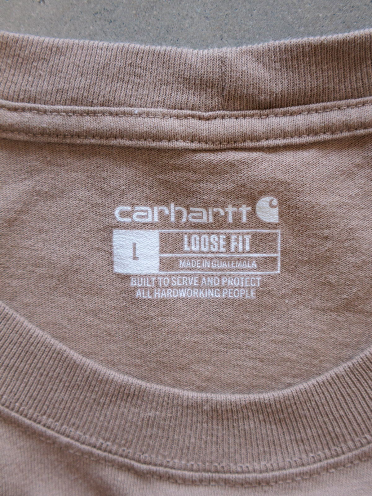 Vintage Pink Carhartt Pocket Tee (L)