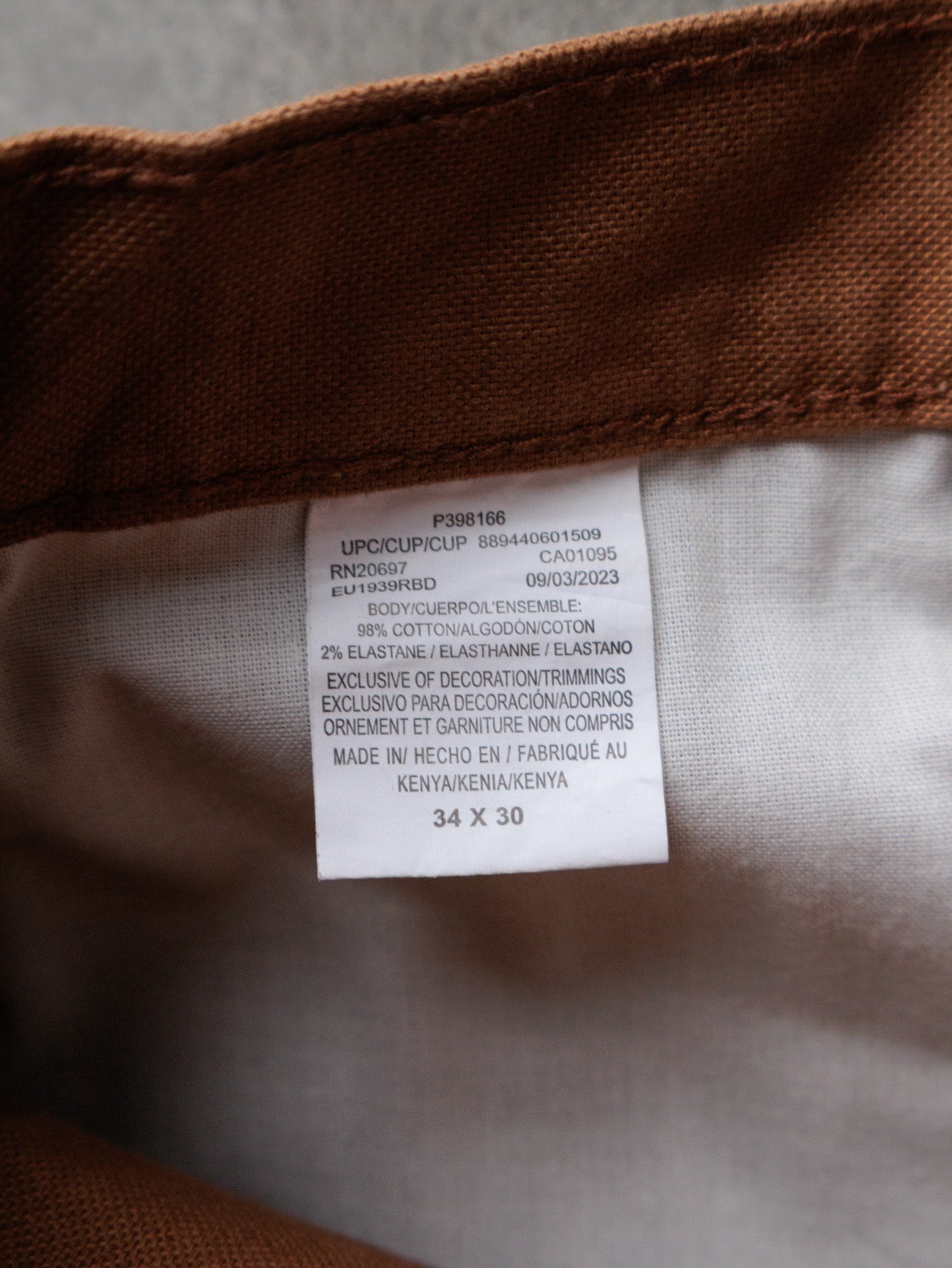 Brown Dickies Carpenter Pants (W34)