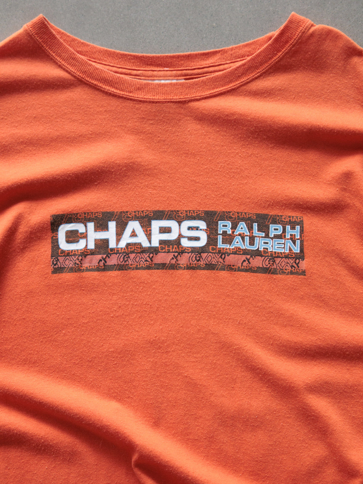 Vintage 90s Orange Chaps Ralph Lauren Tee (XL)