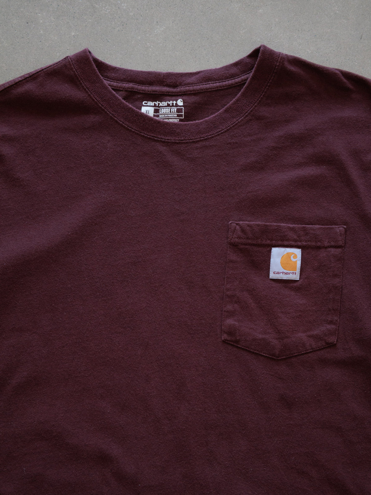Vintage Red Carhartt Pocket Tee (XL)