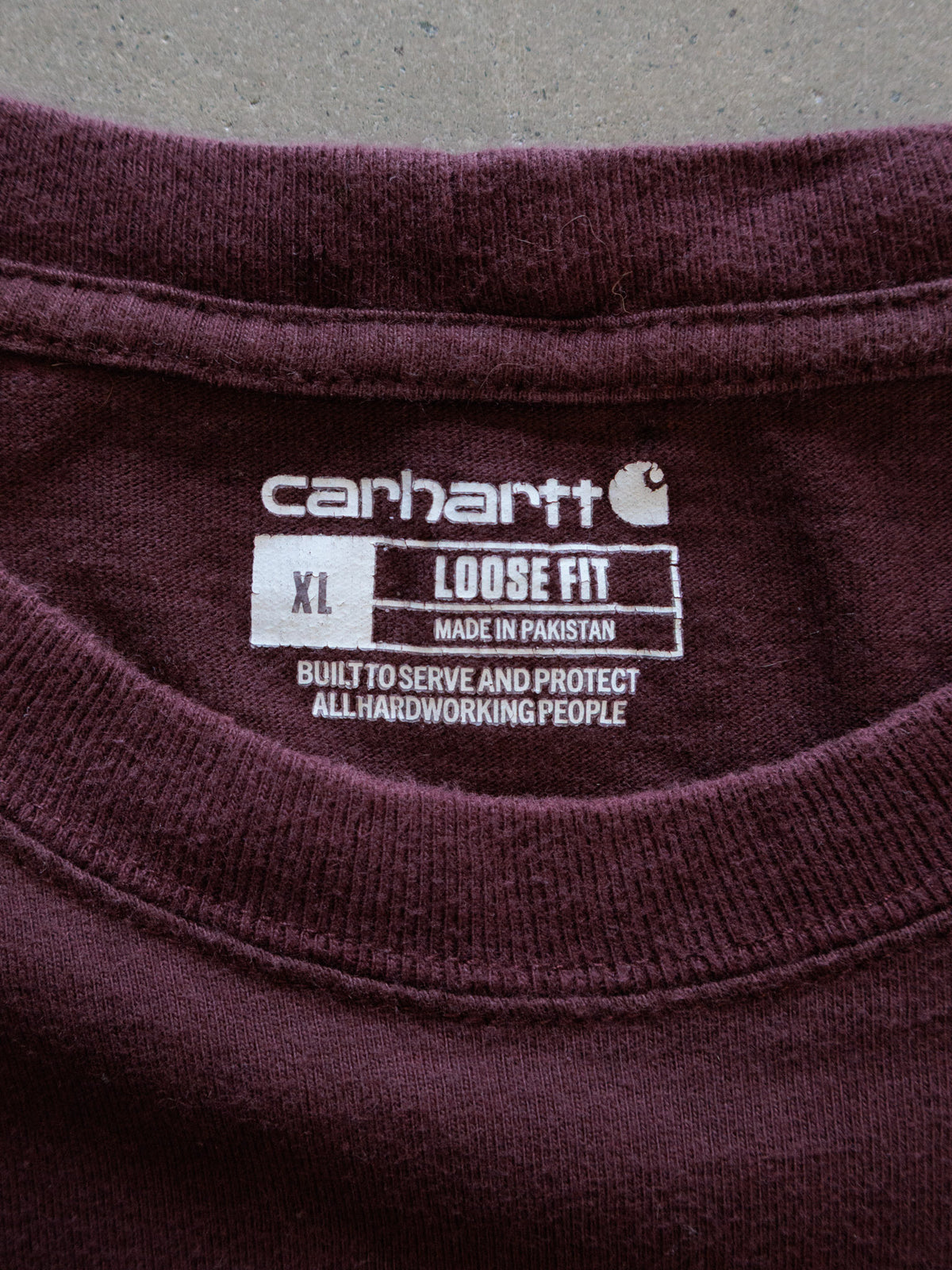 Vintage Red Carhartt Pocket Tee (XL)