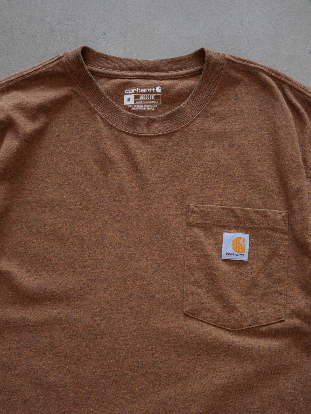 Vintage Brown Carhartt Pocket Tee (M)