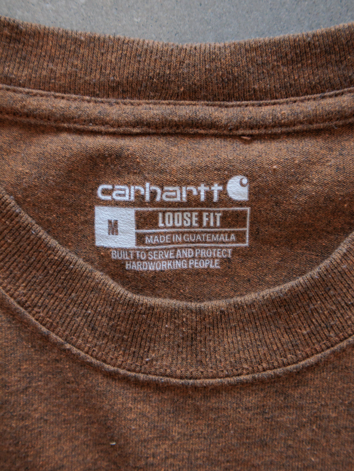 Vintage Brown Carhartt Pocket Tee (M)