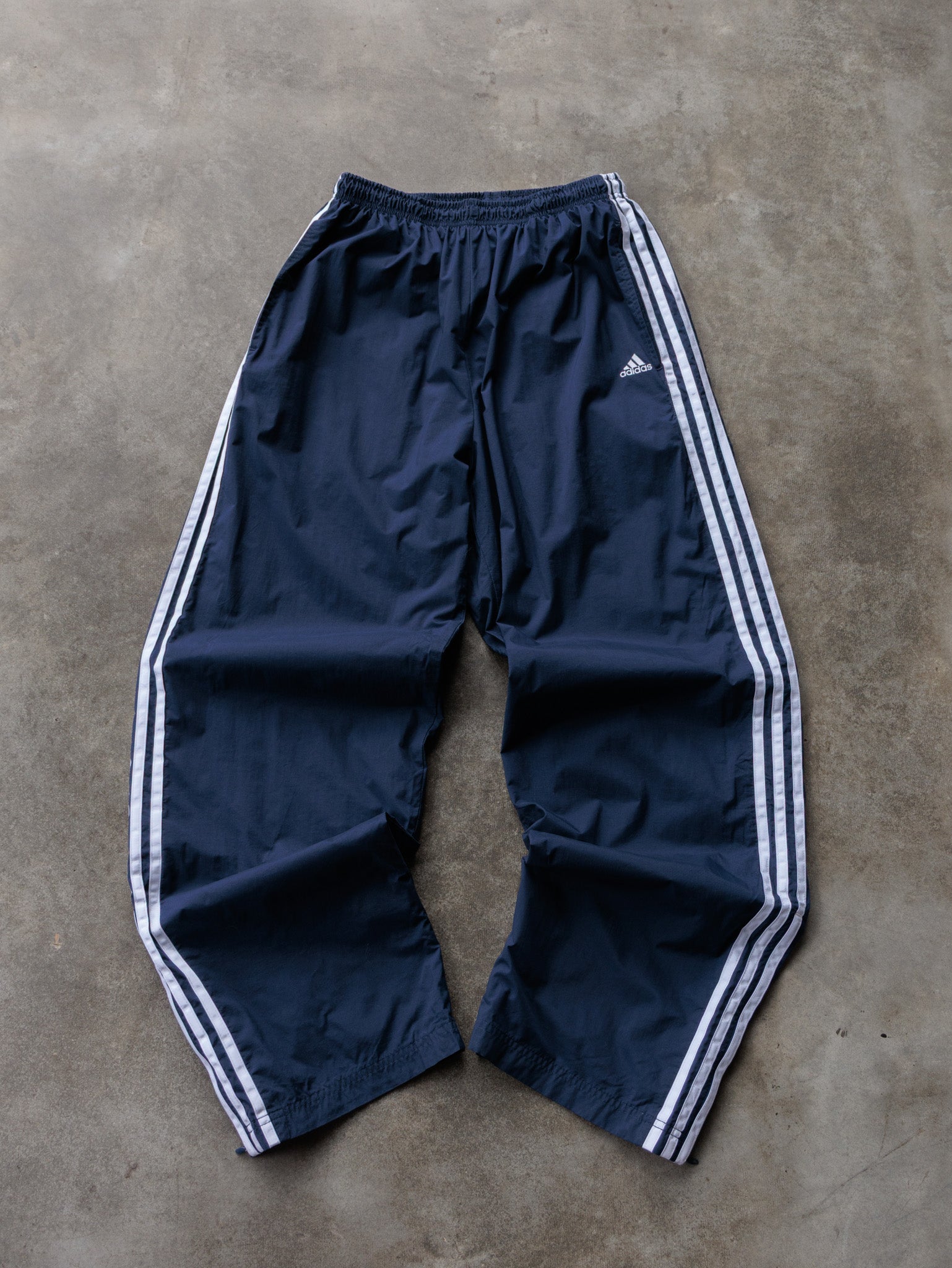 Vintage 00s Navy Adidas Track Pants (L)