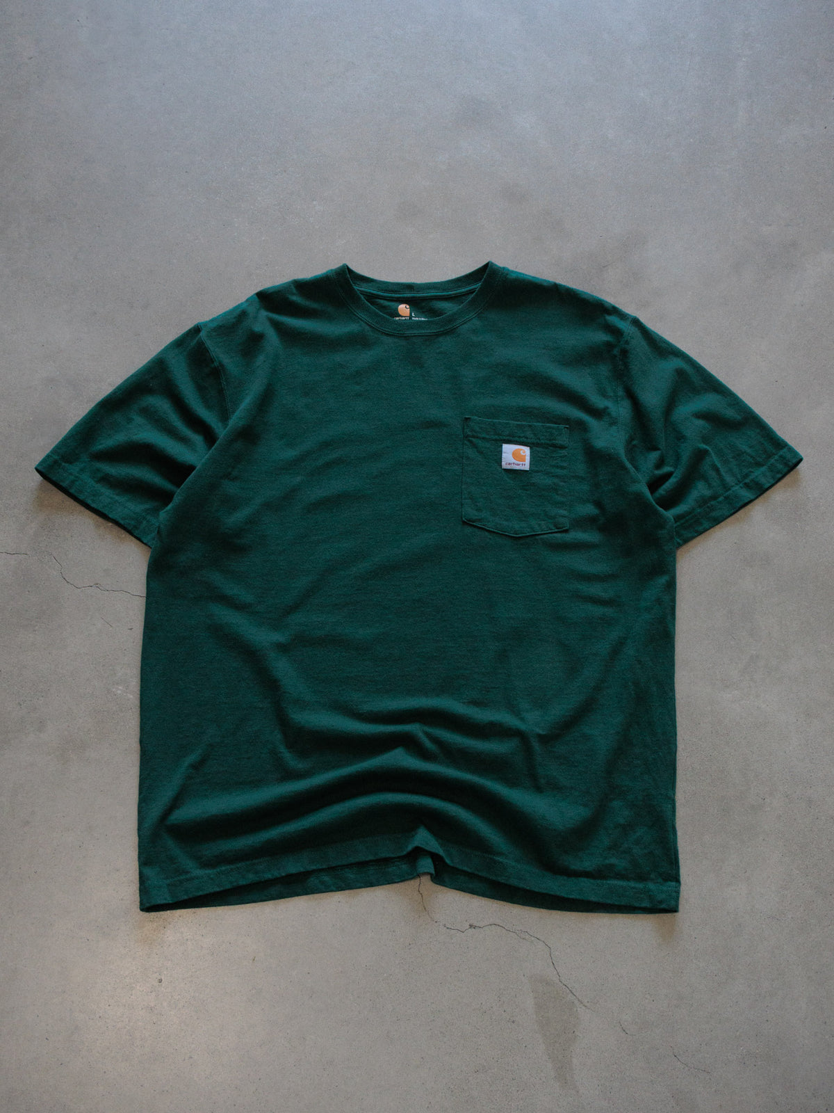 Vintage Green Carhartt Pocket Tee (L)