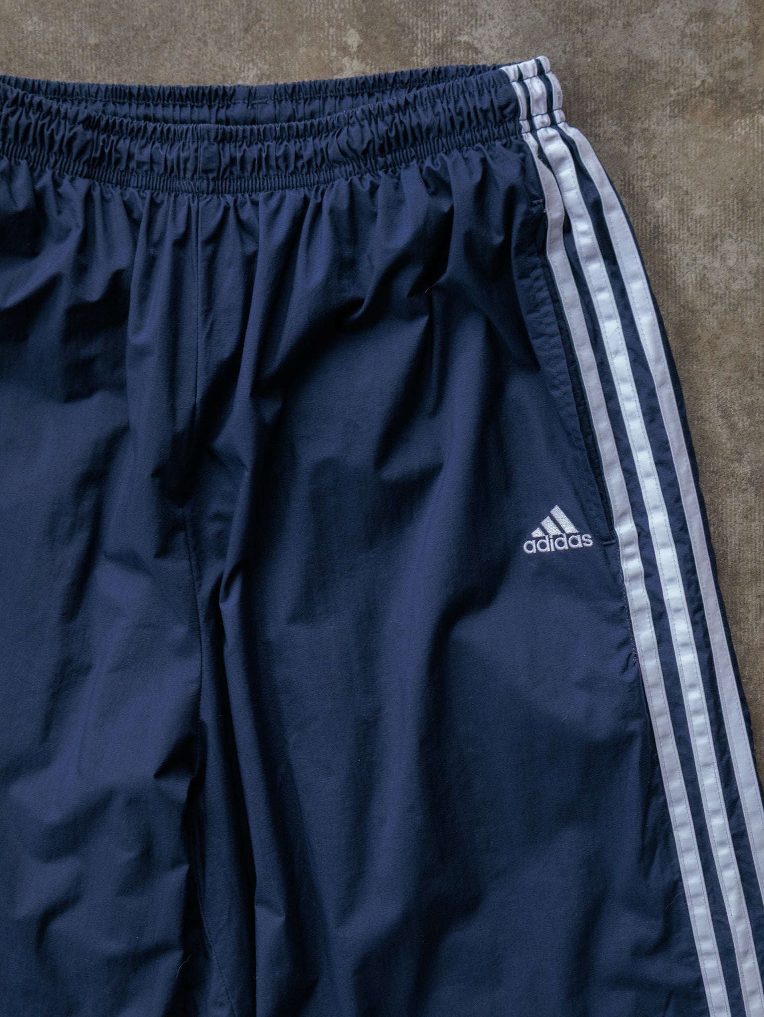 Vintage 00s Navy Adidas Track Pants (L)