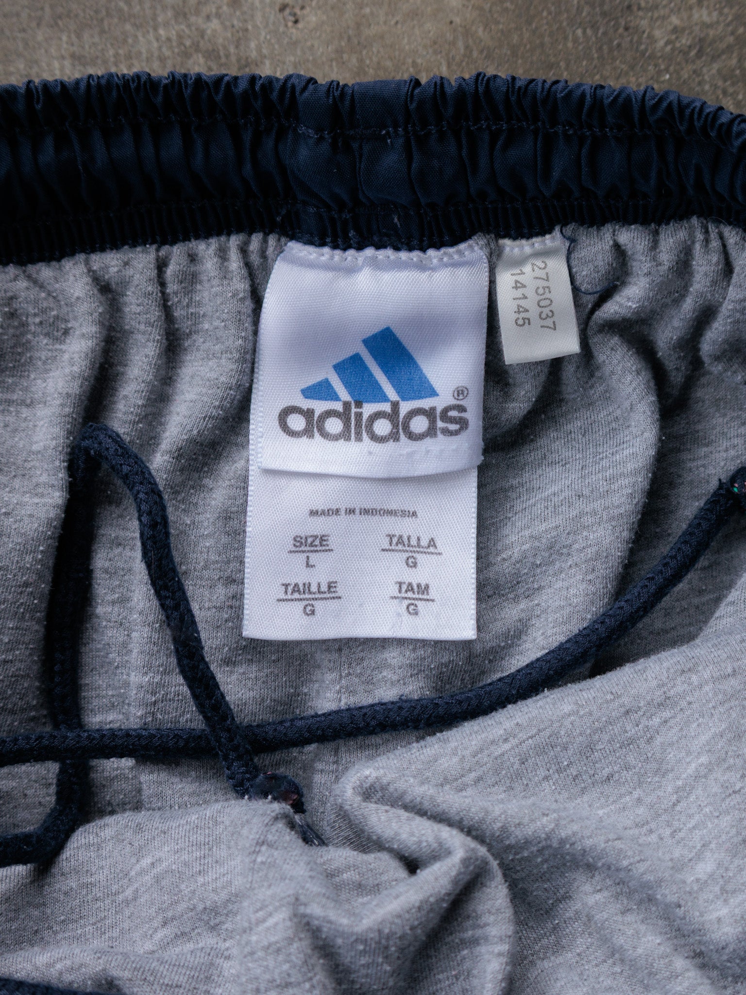 Vintage 00s Navy Adidas Track Pants (L)