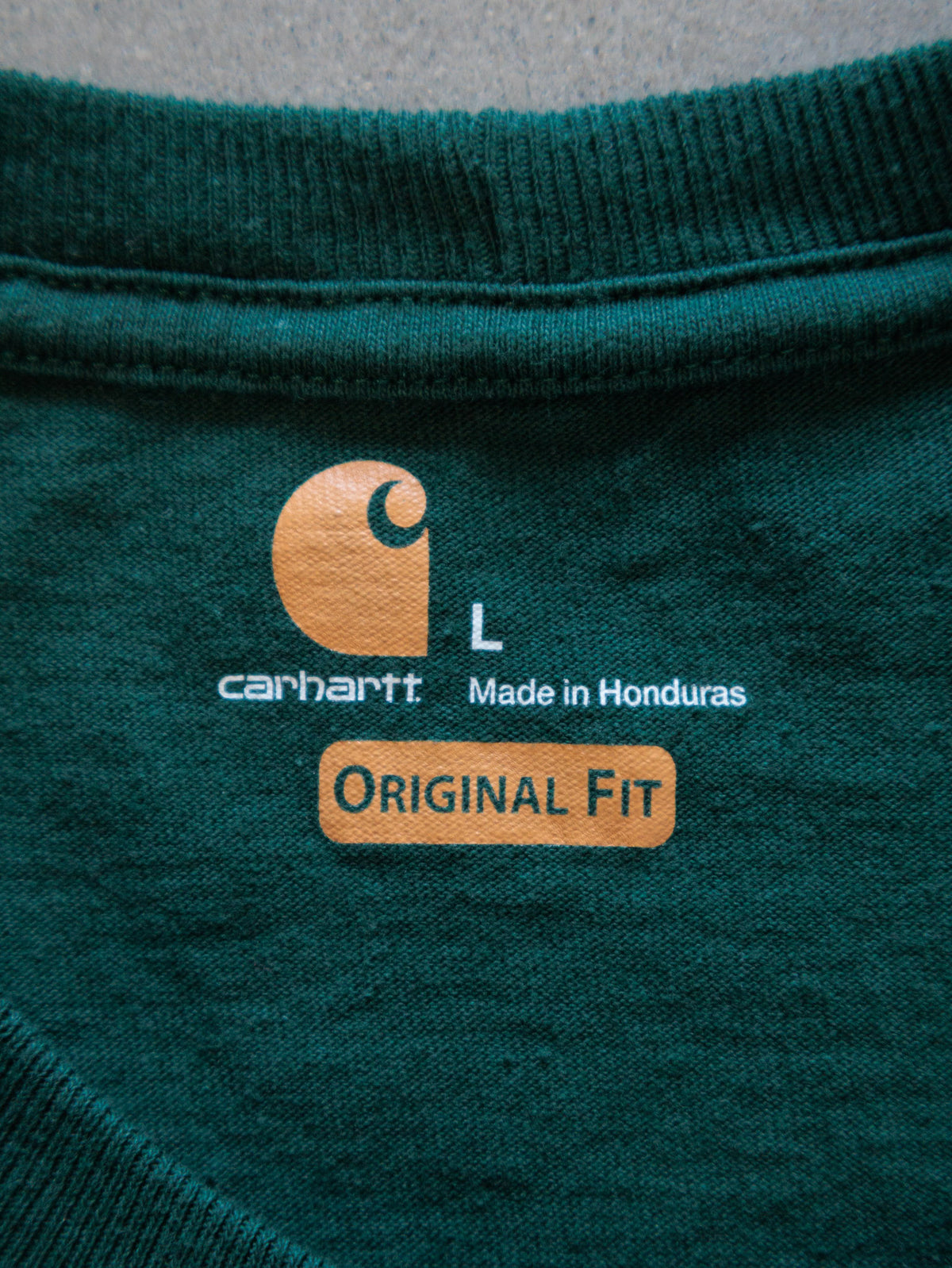 Vintage Green Carhartt Pocket Tee (L)