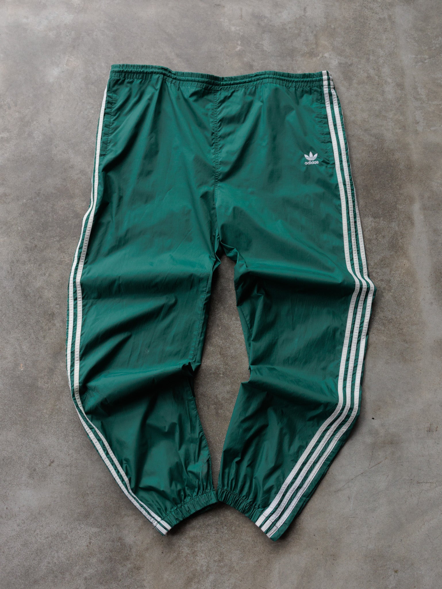 Vintage 90s Green Adidas Track Pants (XL)