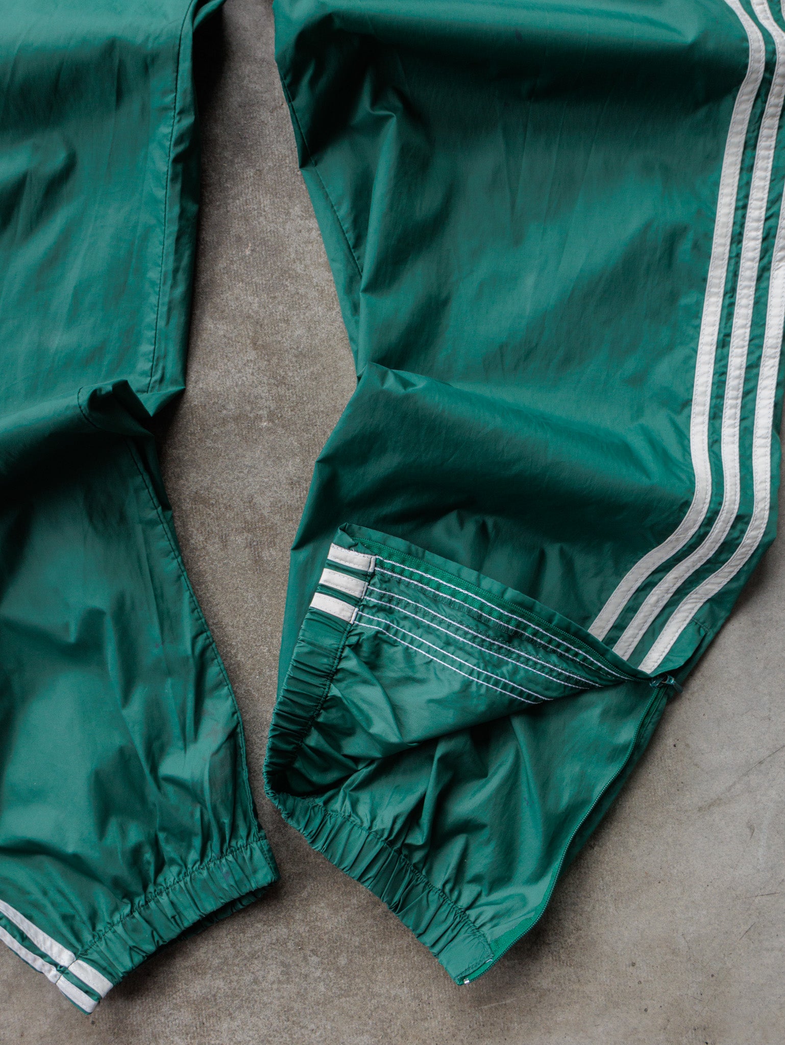 Vintage 90s Green Adidas Track Pants (XL)