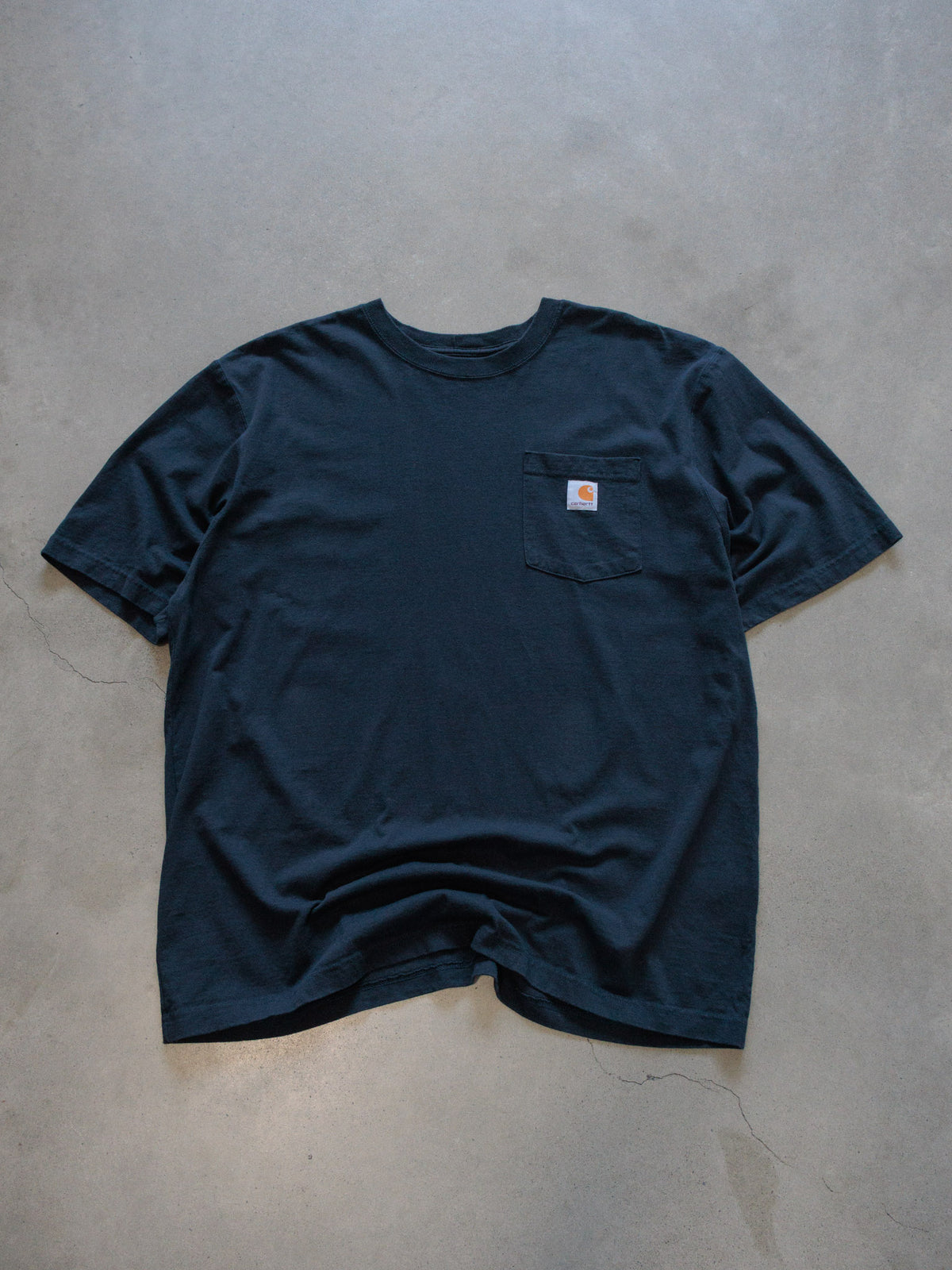 Vintage Navy Carhartt Pocket Tee (XL)
